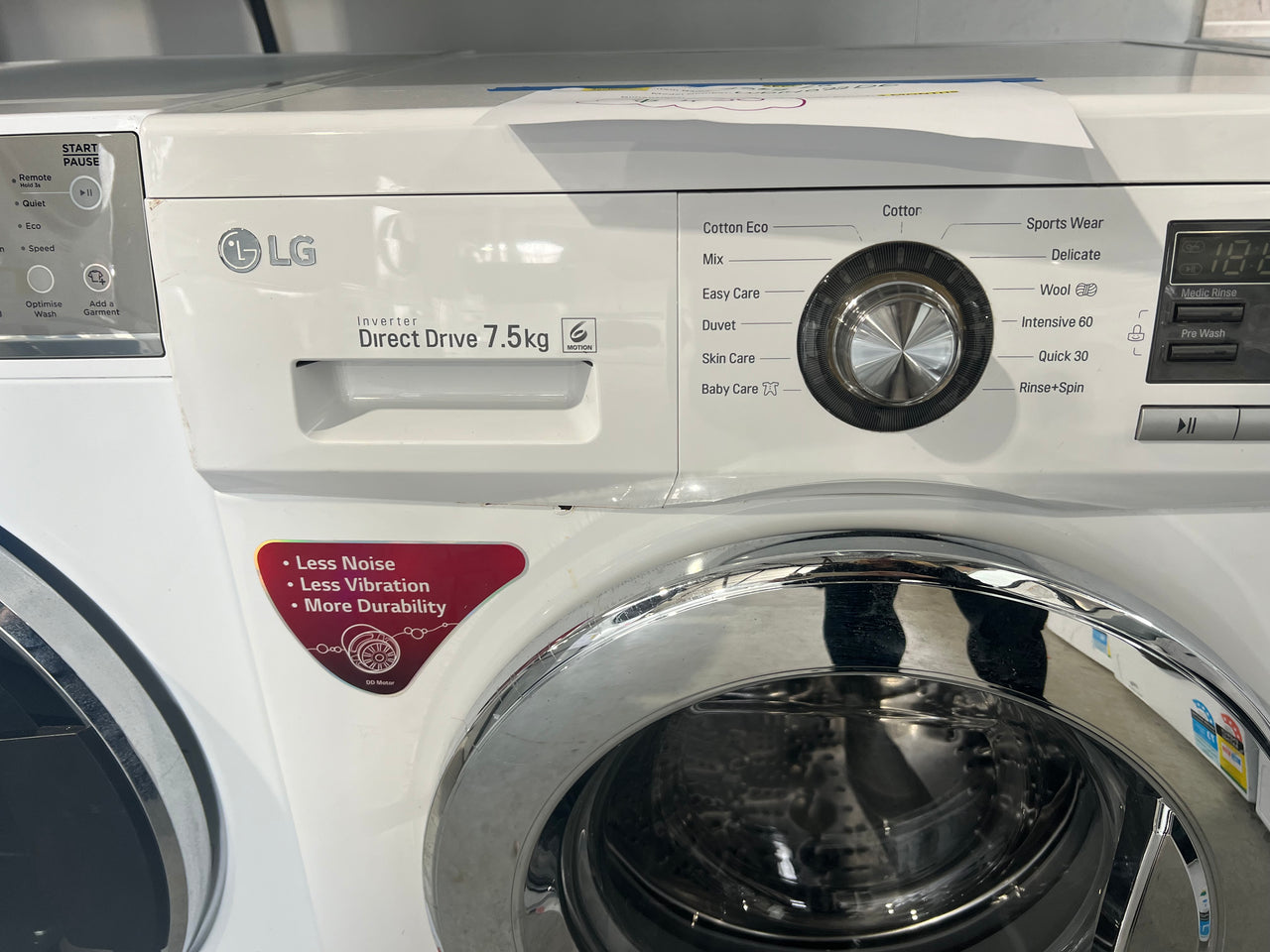 Second hand LG 7.5kg Front Load Washing Machine Model: WD14022D6 - Second Hand Appliances Geebung