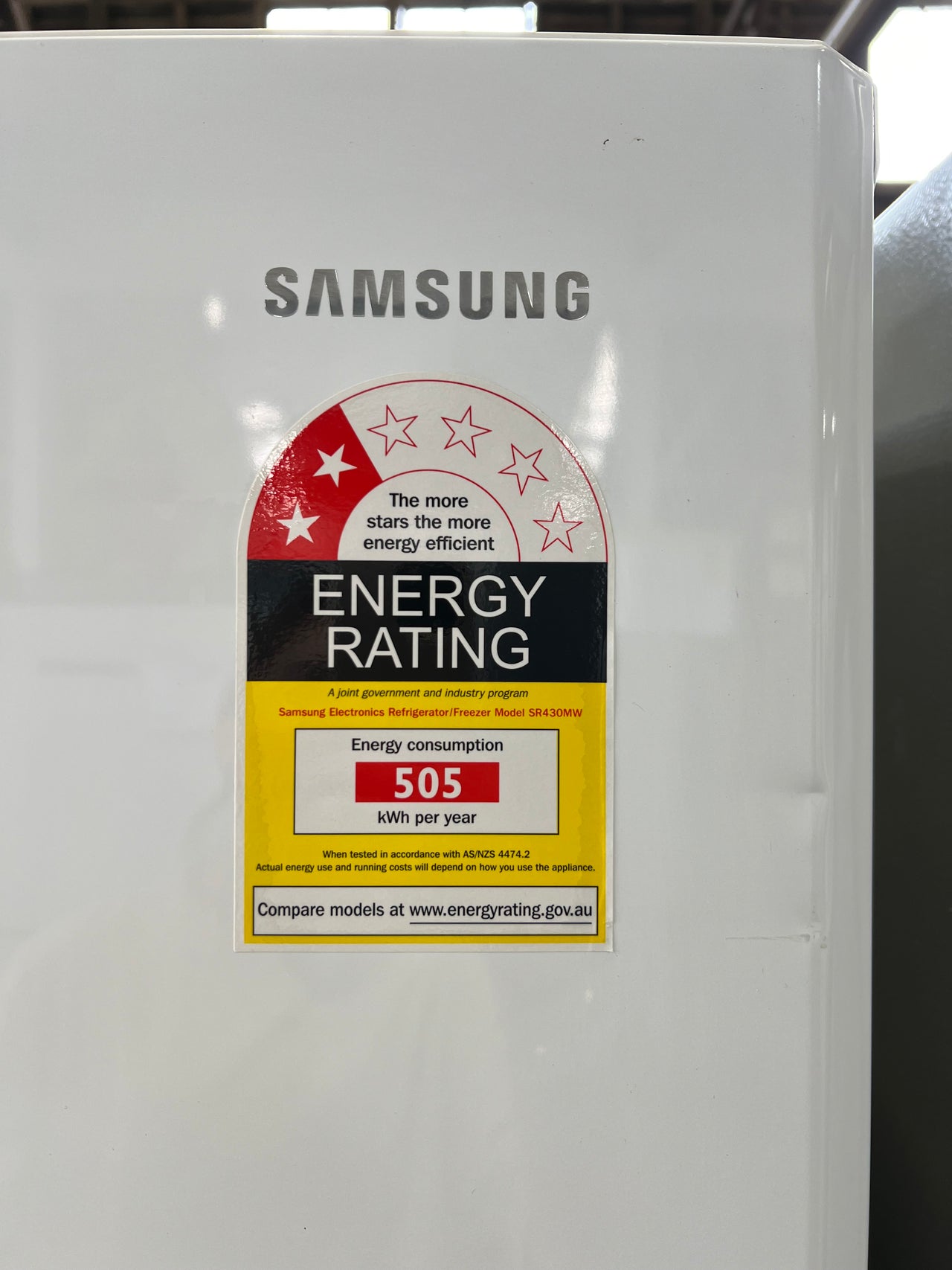 Second hand 431L Samsung Fridge SR430MW - Second Hand Appliances Geebung