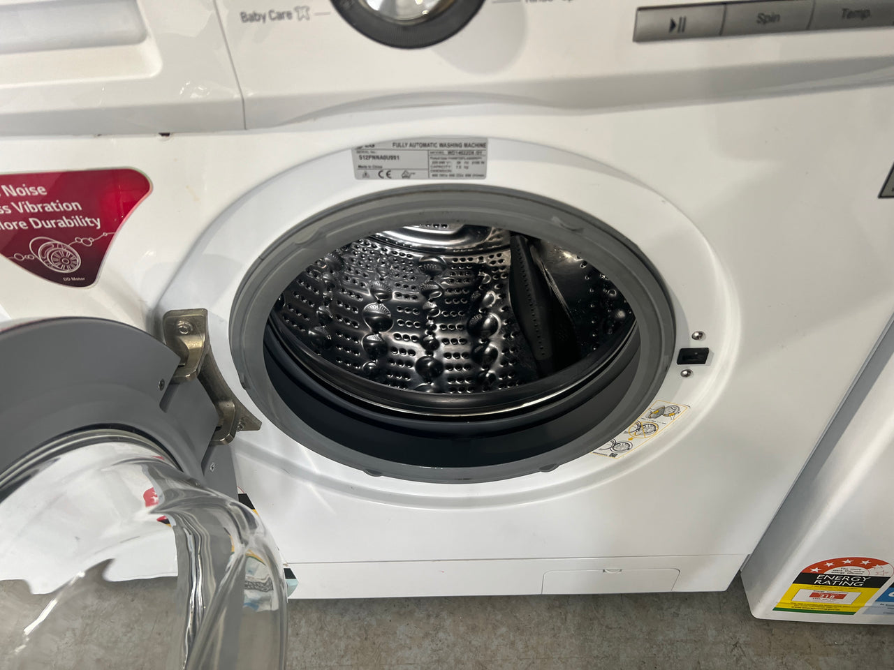 Second hand LG 7.5kg Front Load Washing Machine Model: WD14022D6 - Second Hand Appliances Geebung