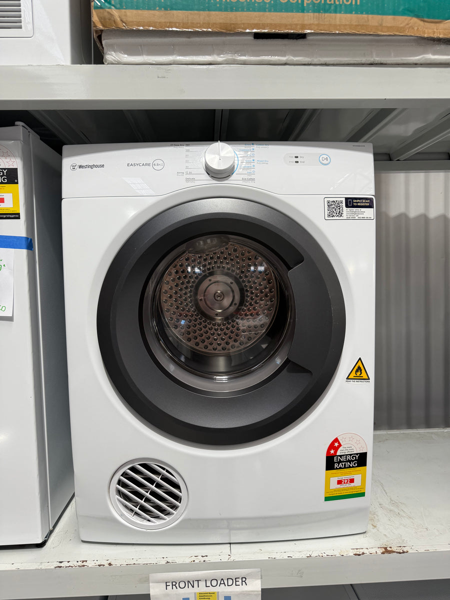 Second hand Westinghouse WDV656N3WB 6.5kg Vented Clothes Dryer - Second Hand Appliances Geebung