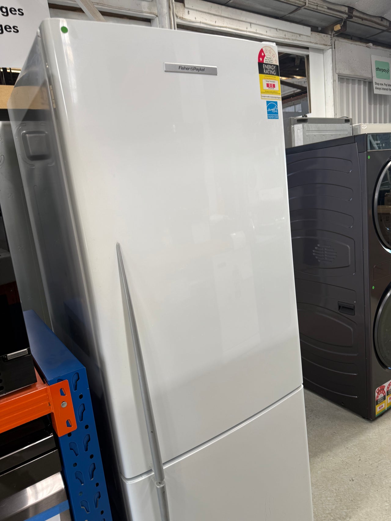 Second hand Fisher & Paykel 403L Bottom Mount Refrigerator – White E402BRE