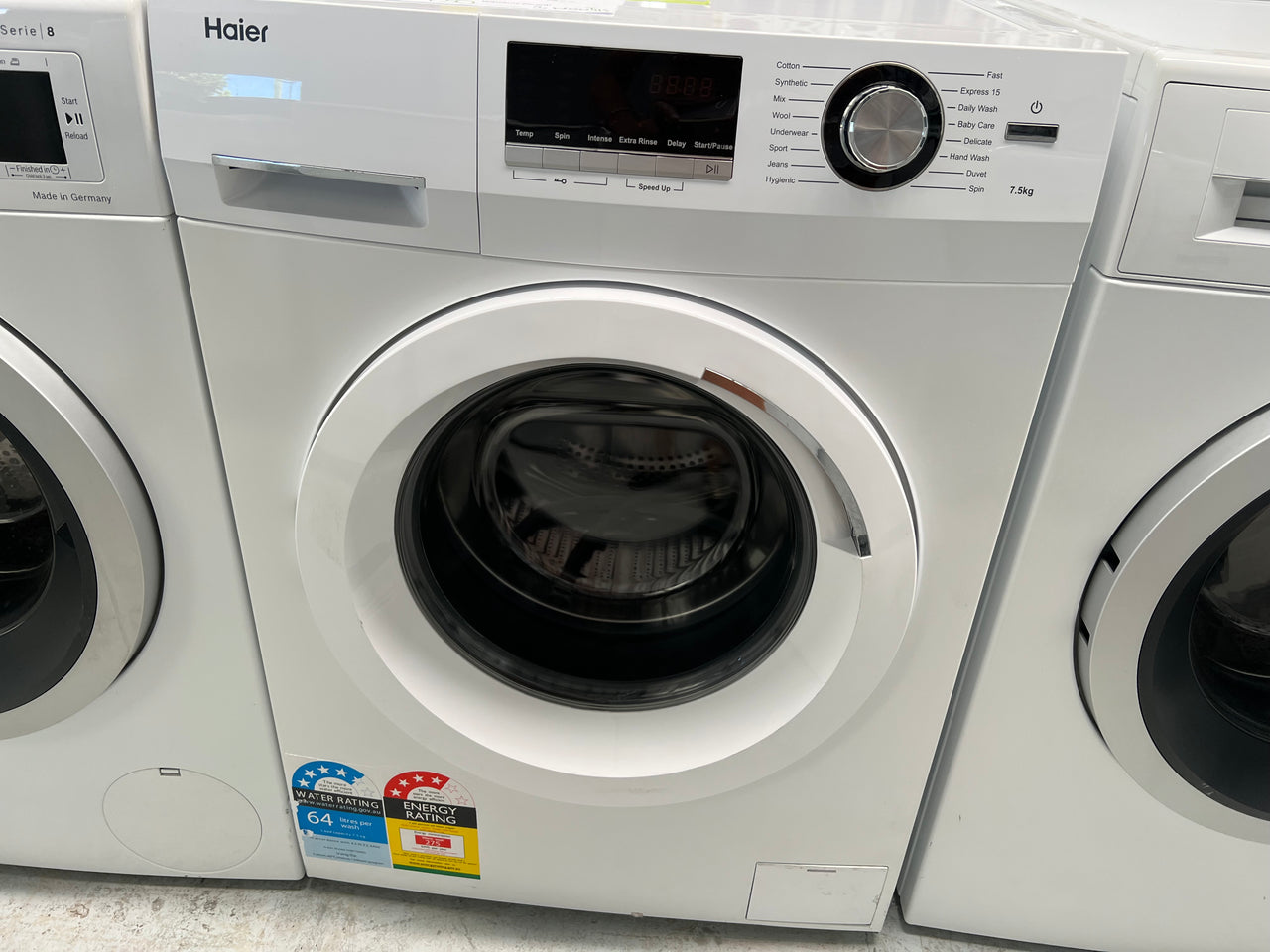 Second hand Haier 7.5kg Front Load Washing Machine HWF75AW2 - Second Hand Appliances Geebung