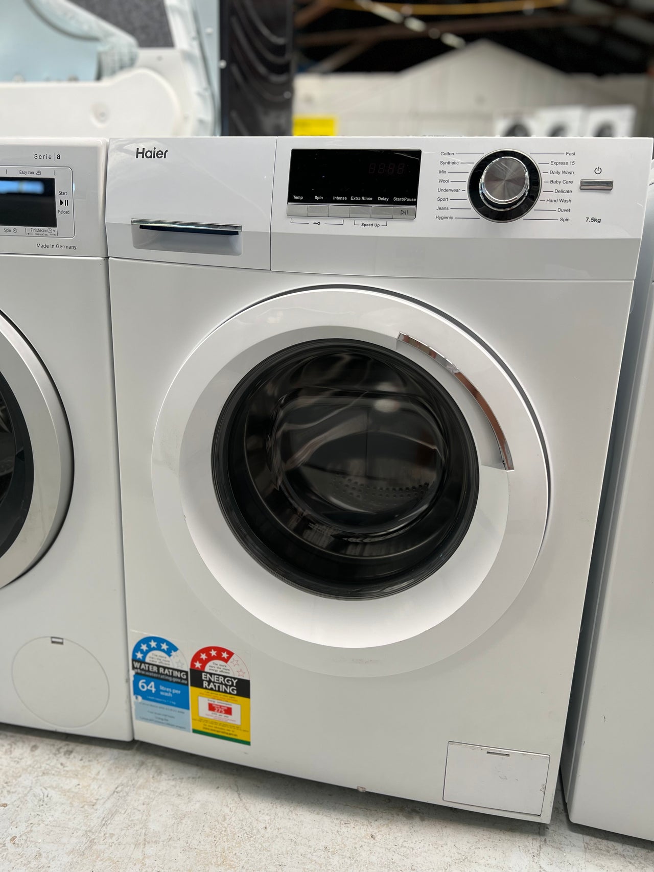 Second hand Haier 7.5kg Front Load Washing Machine HWF75AW2 - Second Hand Appliances Geebung