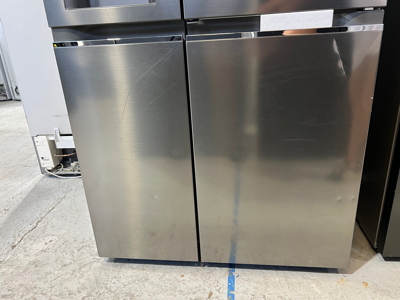 Transportation damaged LG 635L Side By Side Refrigerator GS-D635PLC - Second Hand Appliances Geebung