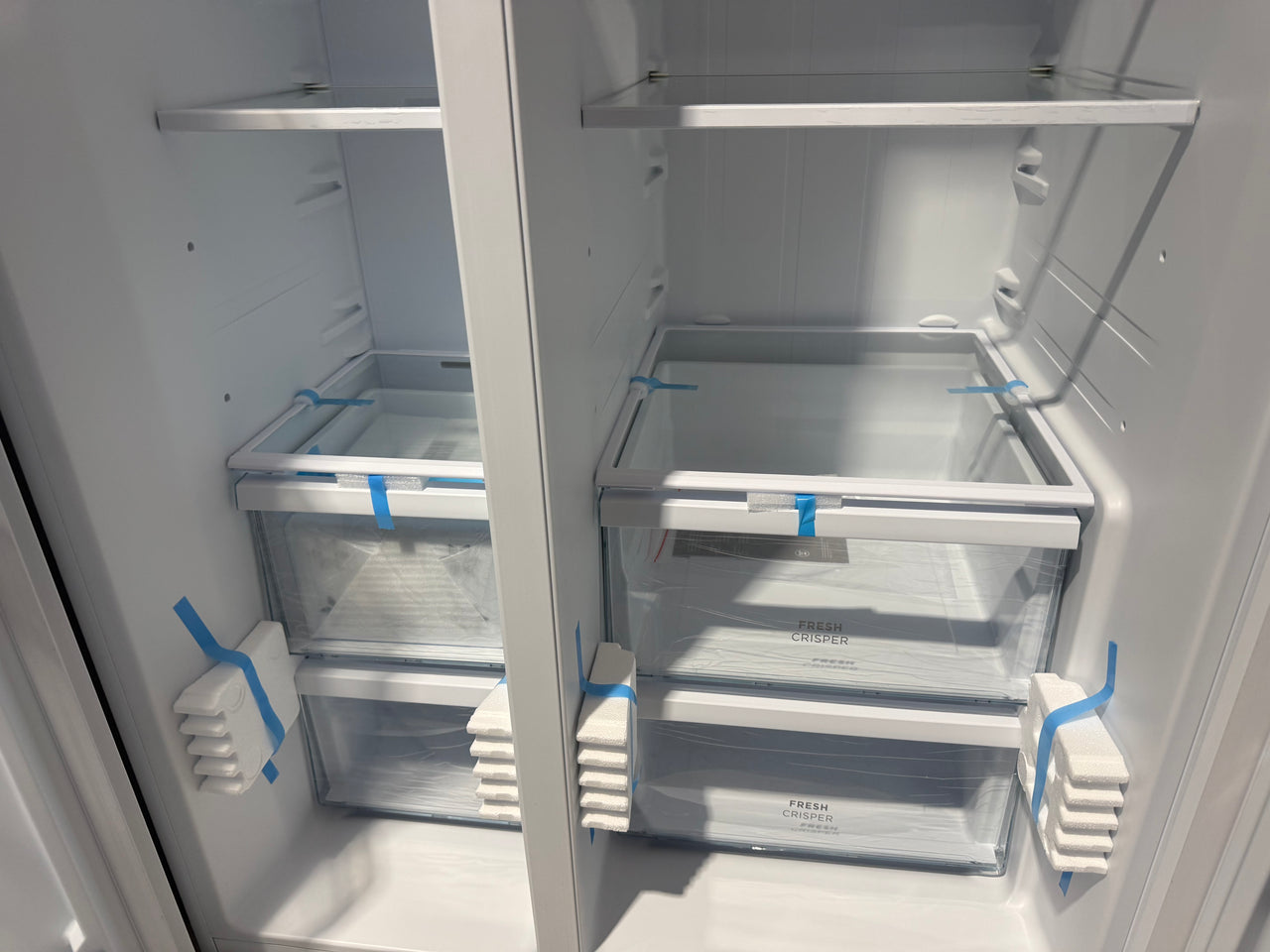 Factory second Westinghouse WSE6200WB 624L Side by Side Refrigerator – White