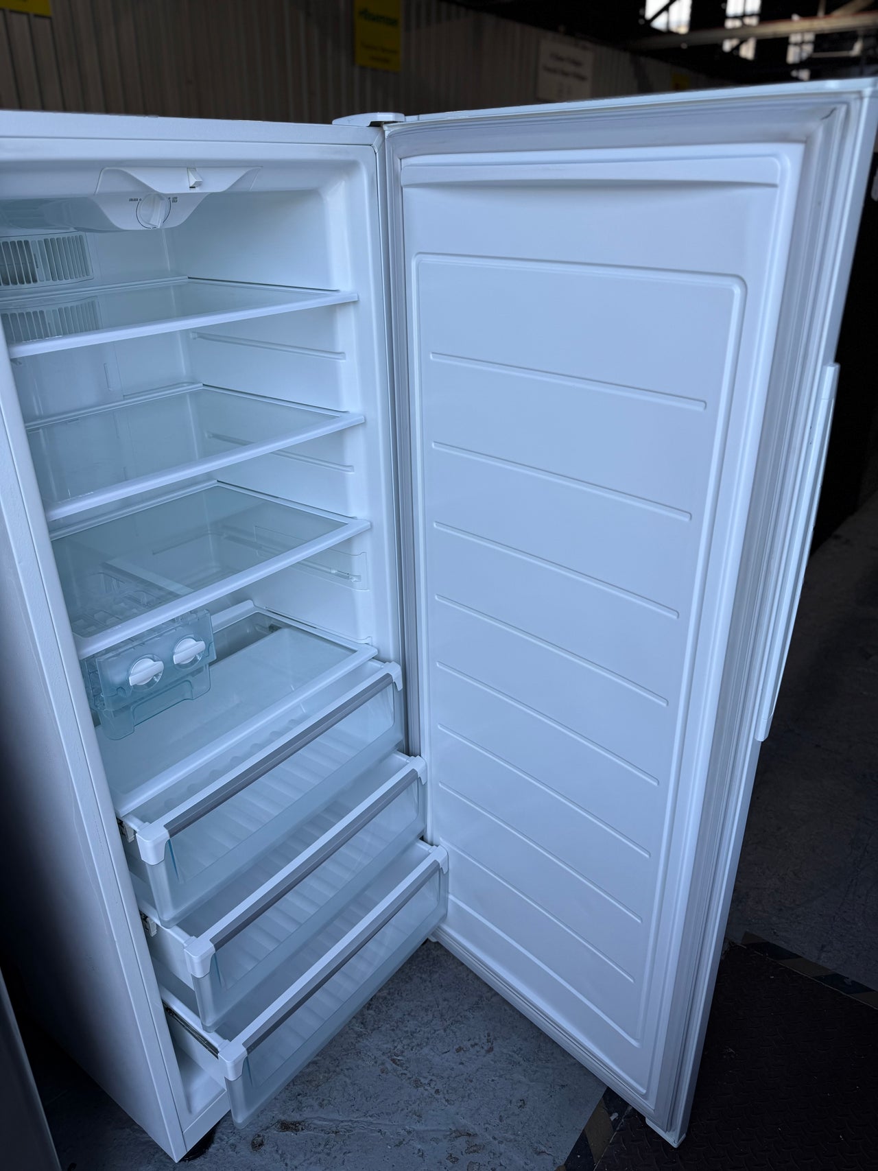 Second hand Westinghouse WFM3600WB-R 360L upright freezer