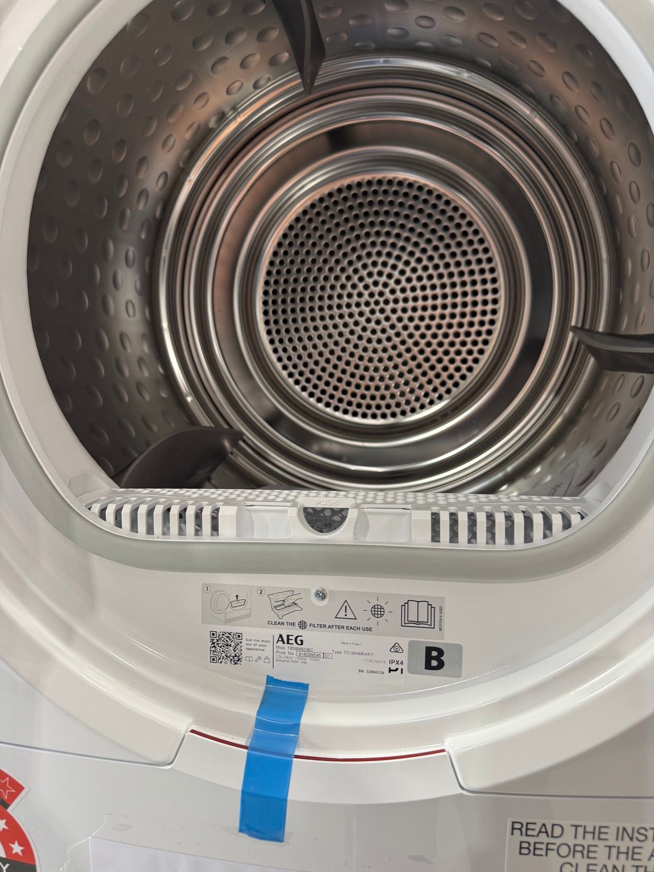 Laundry Package/Factory second AEG 10kg Front Load Washing Machine LF8516O8O + AEG 9kg Heat Pump Dryer T859M6OBC