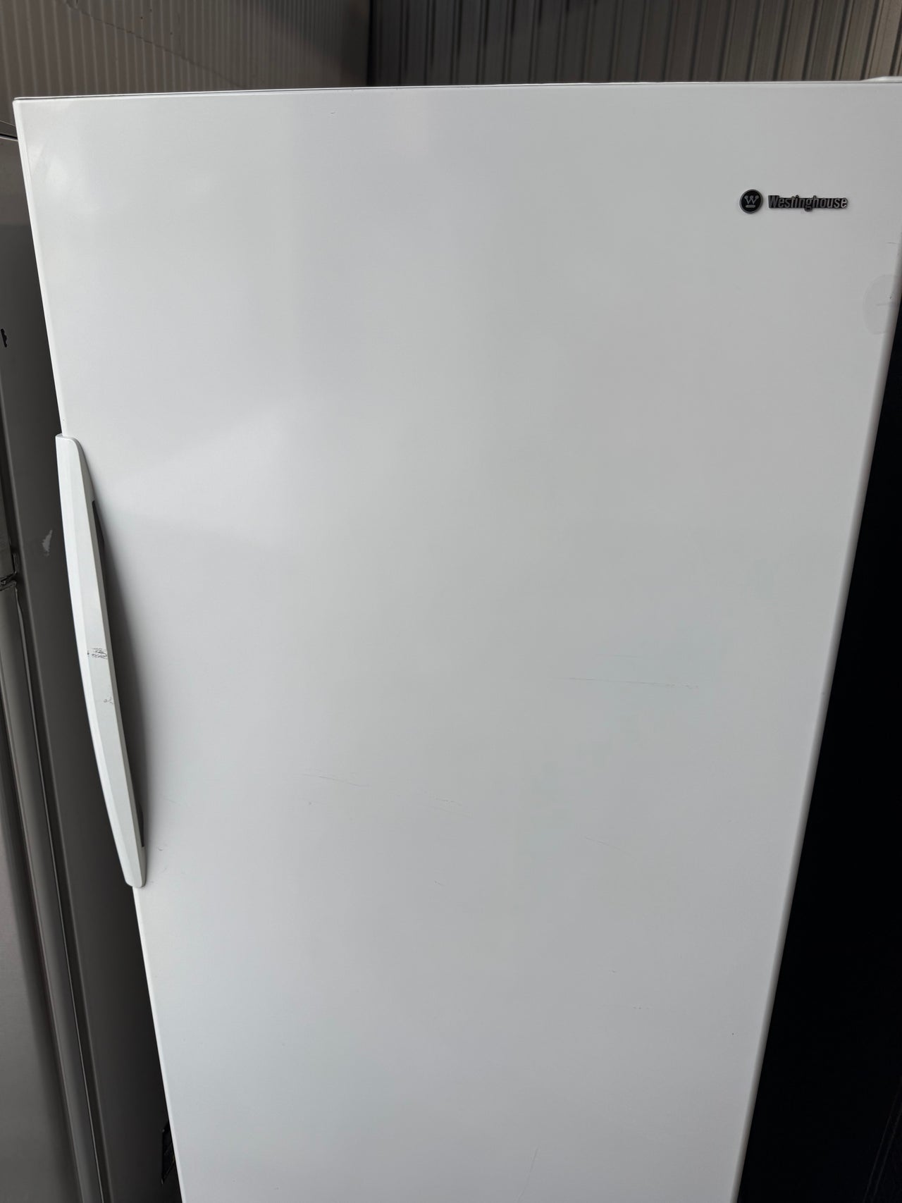 Second hand Westinghouse WFM3600WB-R 360L upright freezer