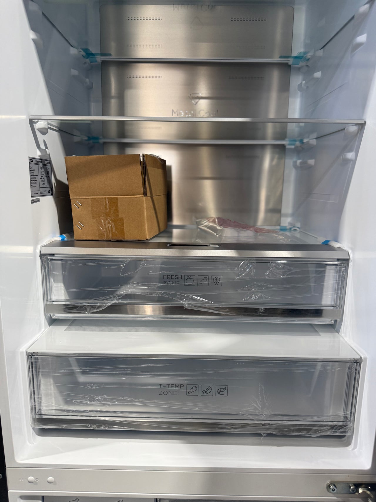 Factory second TCL 412L Bottom Mount Refrigerator – Black C440BFB