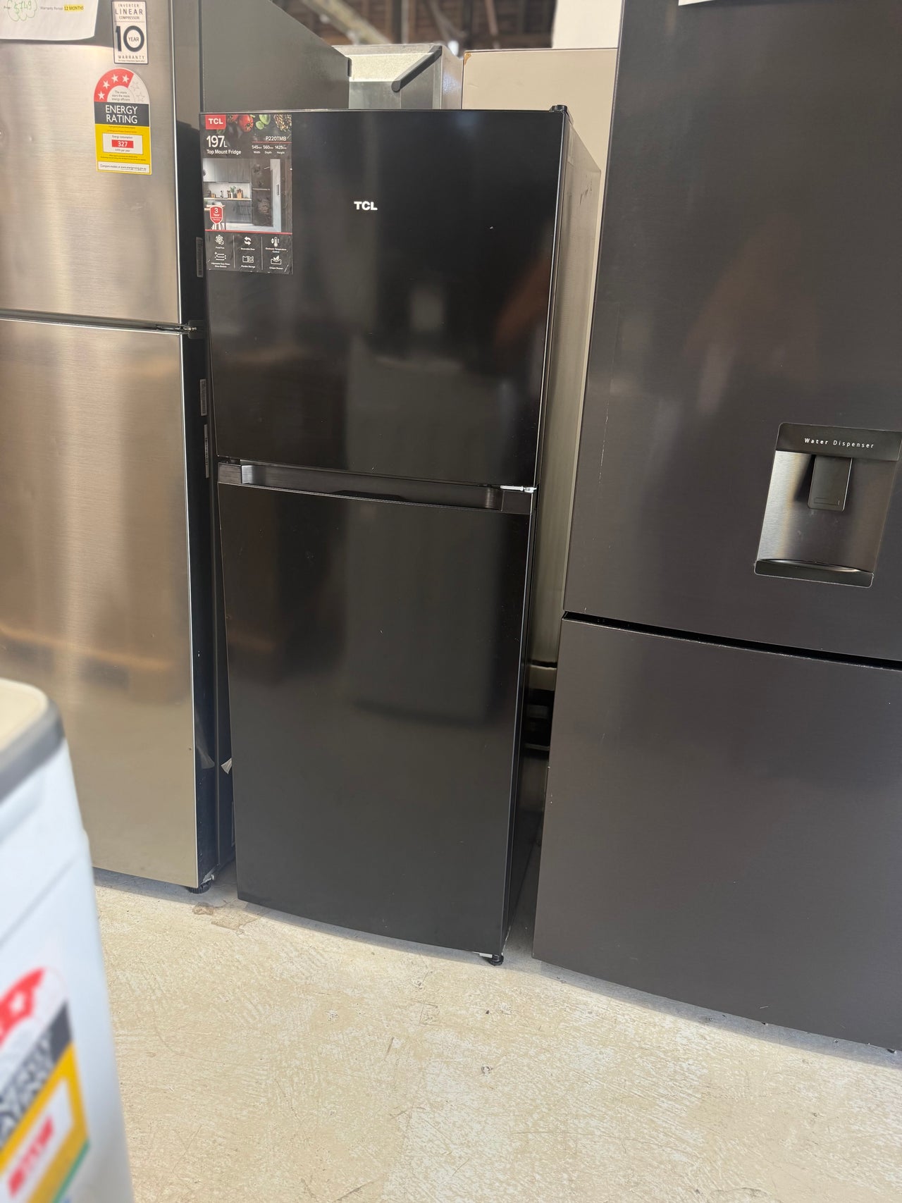 Factory second TCL P220TMB 197-litre top mount refrigerator