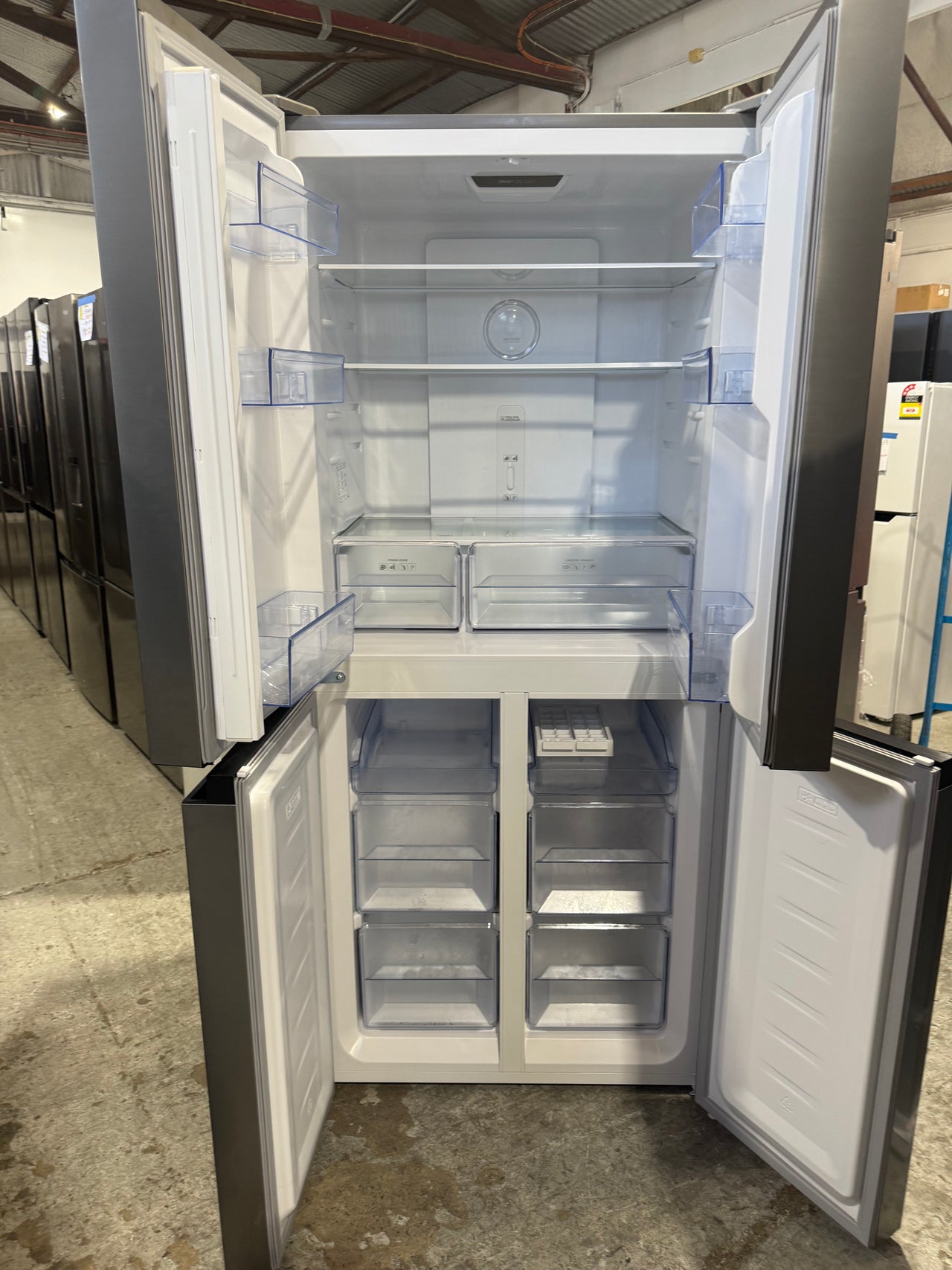 Factory second TCL P421CDN 421L French Door Fridge