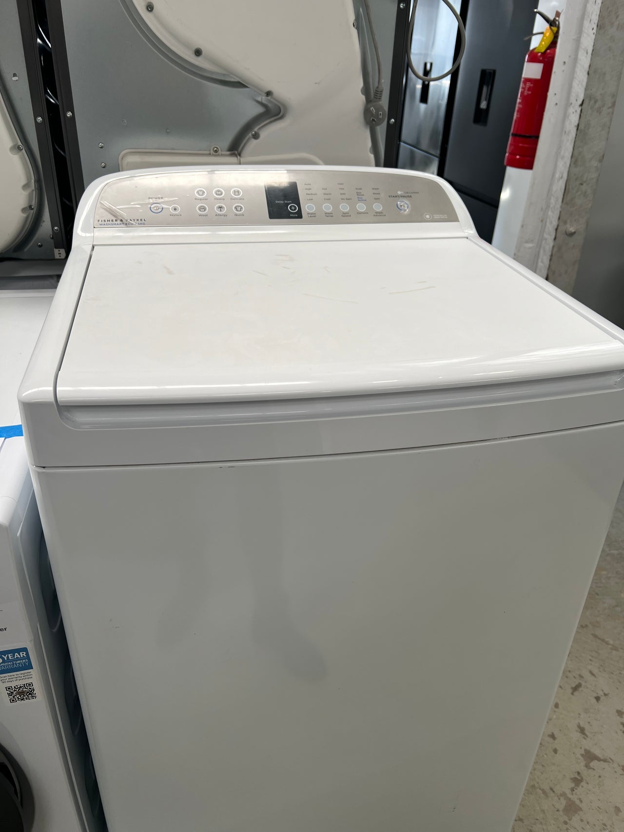 Second hand Fisher & Paykel 7.5 kg WashSmart Top Load Washing Machine ECO WA7560E1 - Second Hand Appliances Geebung