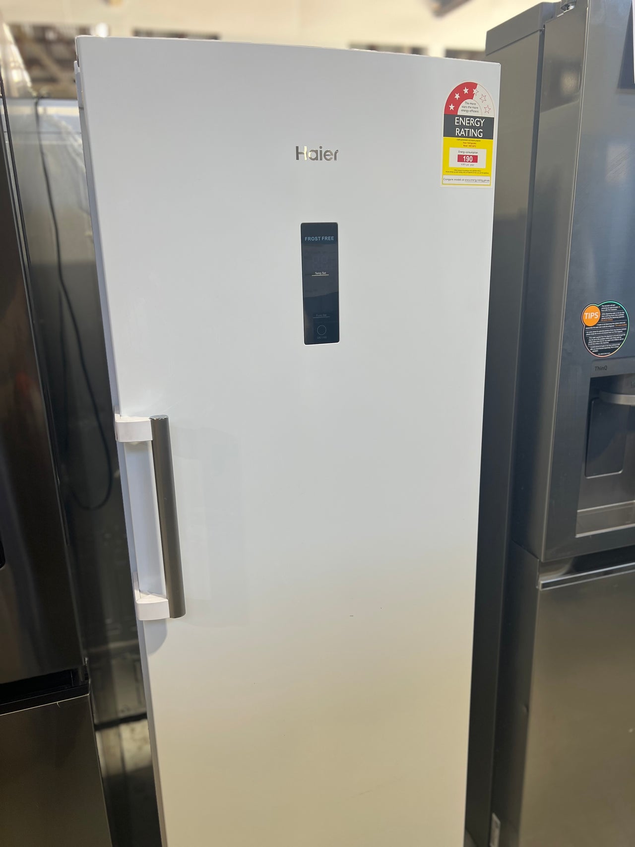 Factory second Haier 318L Upright All Fridge HRF328W2 - Second Hand Appliances Geebung