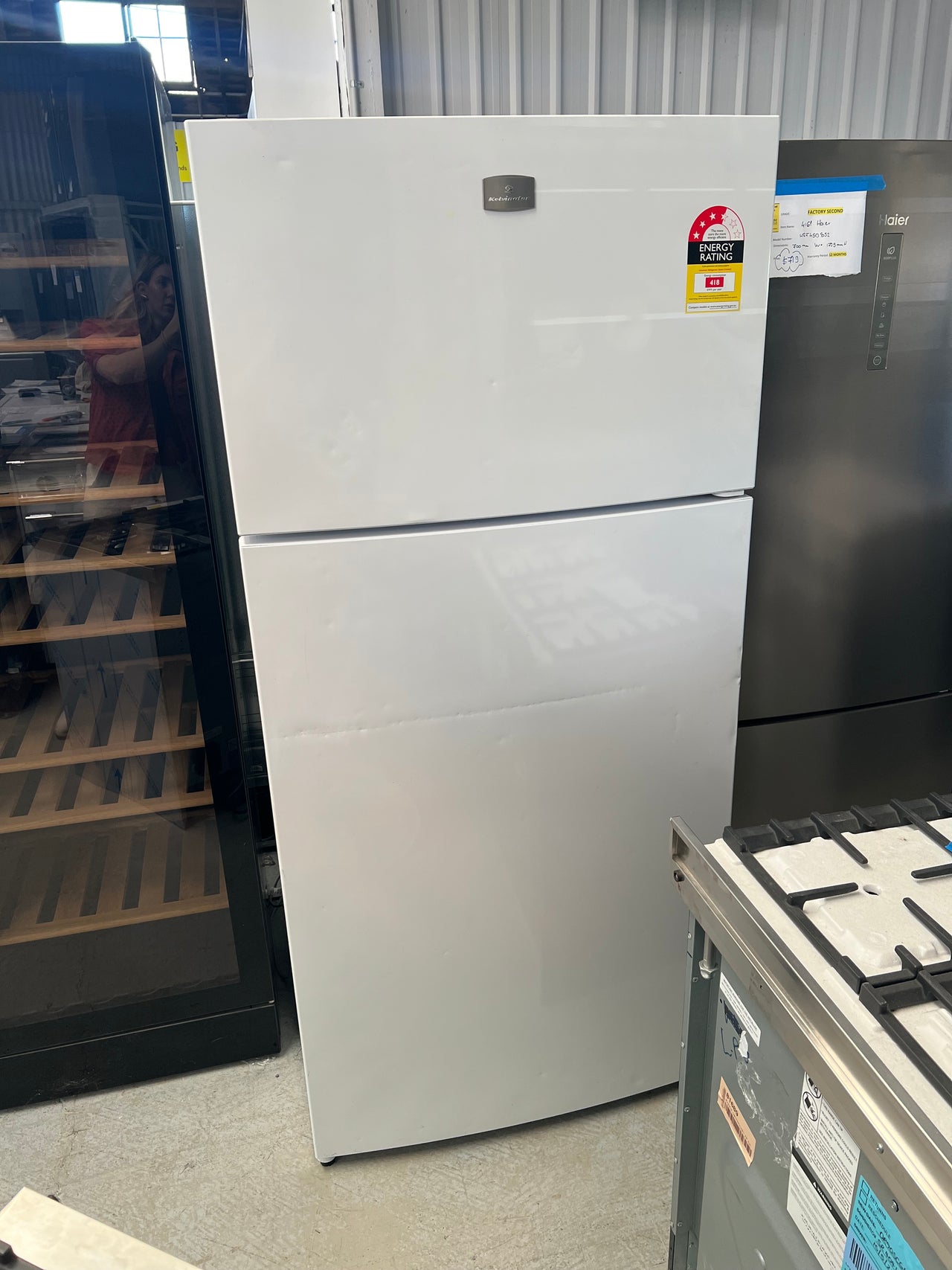 Second hand Kelvinator 536L Top Mount Refrigerator MODEL NO: KTM5402WA - Second Hand Appliances Geebung