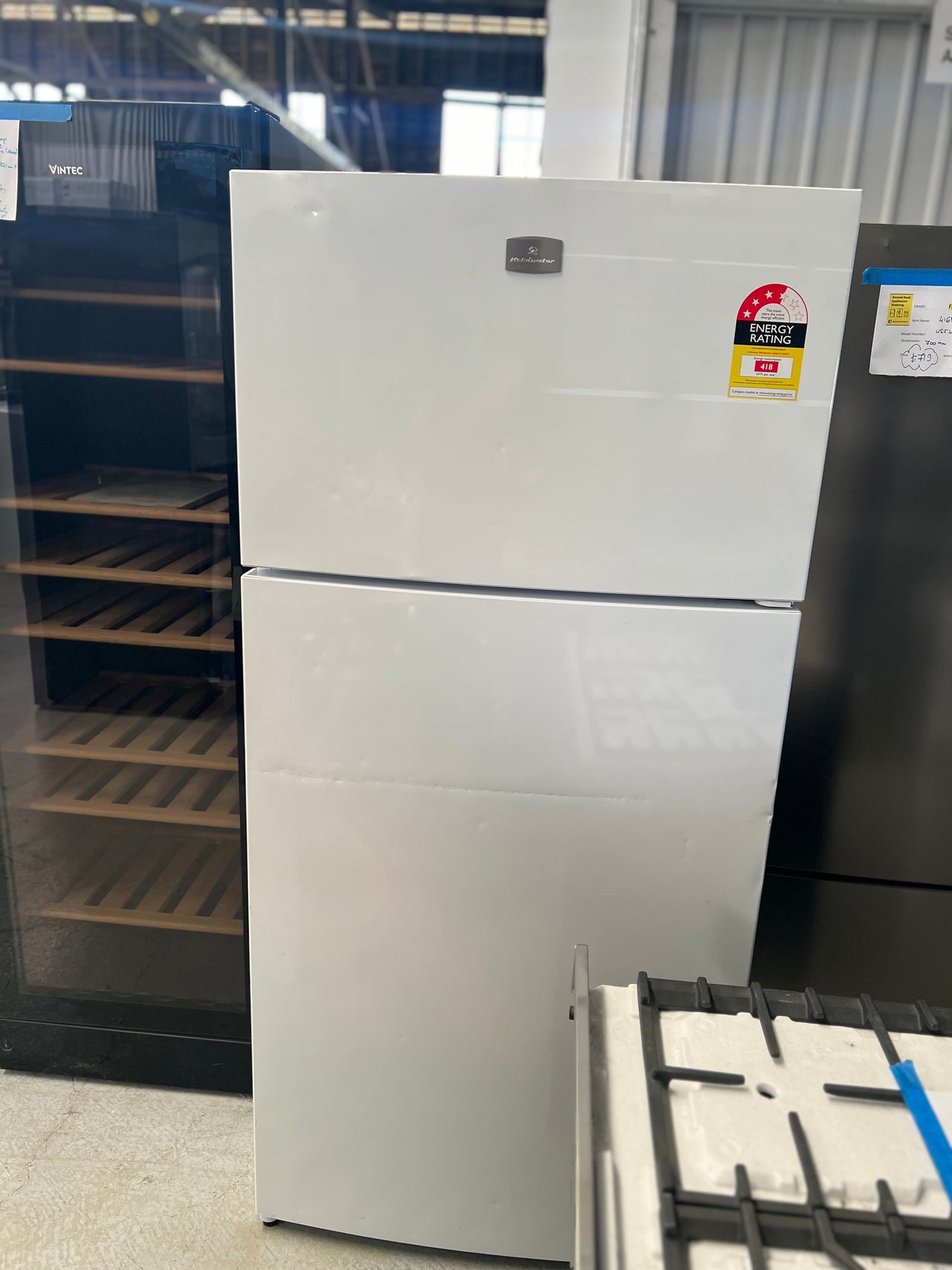 Second hand Kelvinator 536L Top Mount Refrigerator MODEL NO: KTM5402WA - Second Hand Appliances Geebung