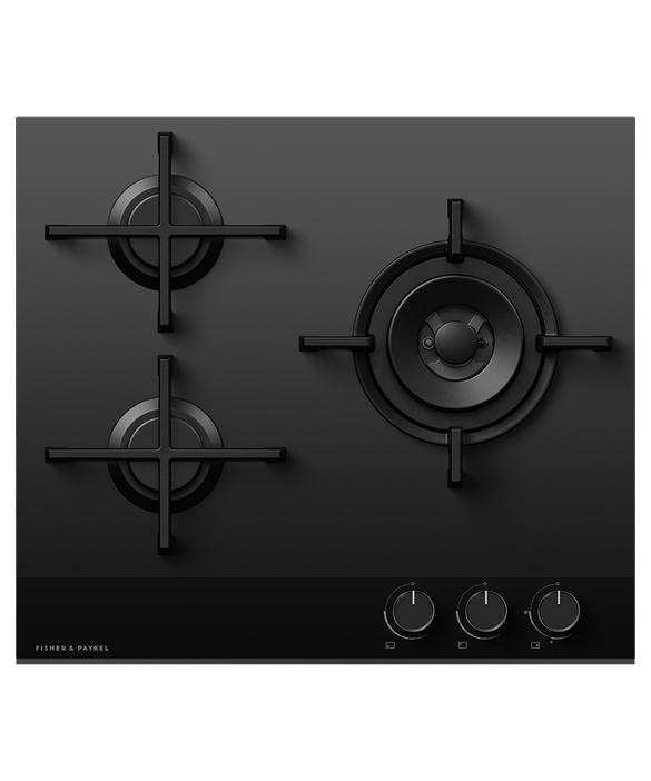 Factory second Fisher & Paykel CG603DLPGB4 – 60 cm LPG Gas Cooktop (Glass Surface)