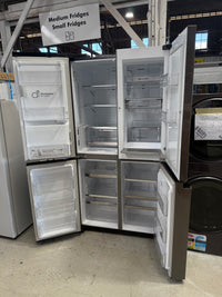 Thumbnail for Factory second Factory second LG 708 L French Door Refrigerator – Matte Black Stainless Steel, Door-in-Door® GF-D708BSL