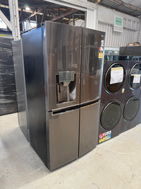 Thumbnail for Factory second Factory second LG 708 L French Door Refrigerator – Matte Black Stainless Steel, Door-in-Door® GF-D708BSL