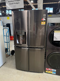 Thumbnail for Factory second Factory second LG 708 L French Door Refrigerator – Matte Black Stainless Steel, Door-in-Door® GF-D708BSL