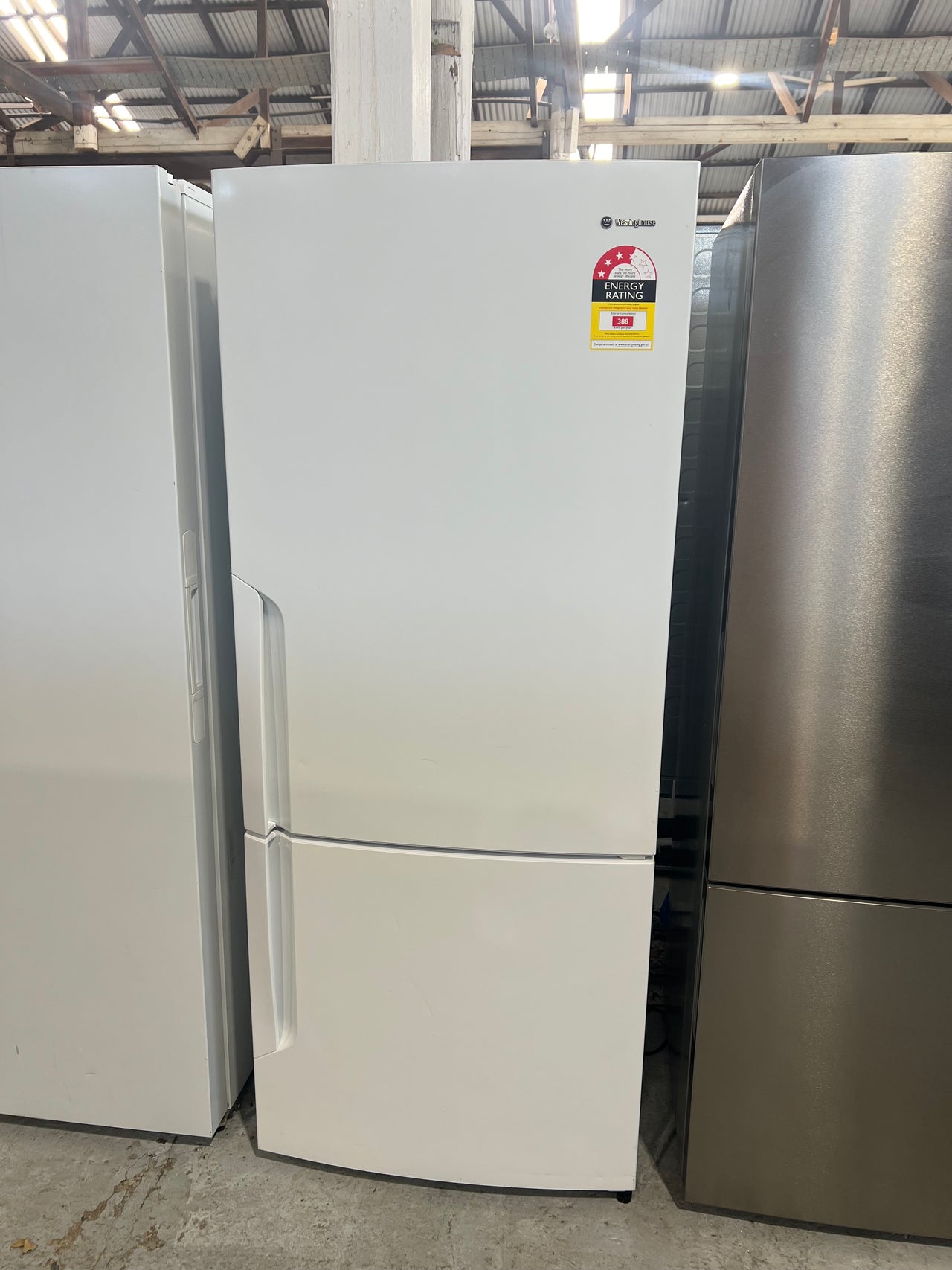 Second hand Westinghouse 453L Bottom Mount Fridge Model: WBE4500WA