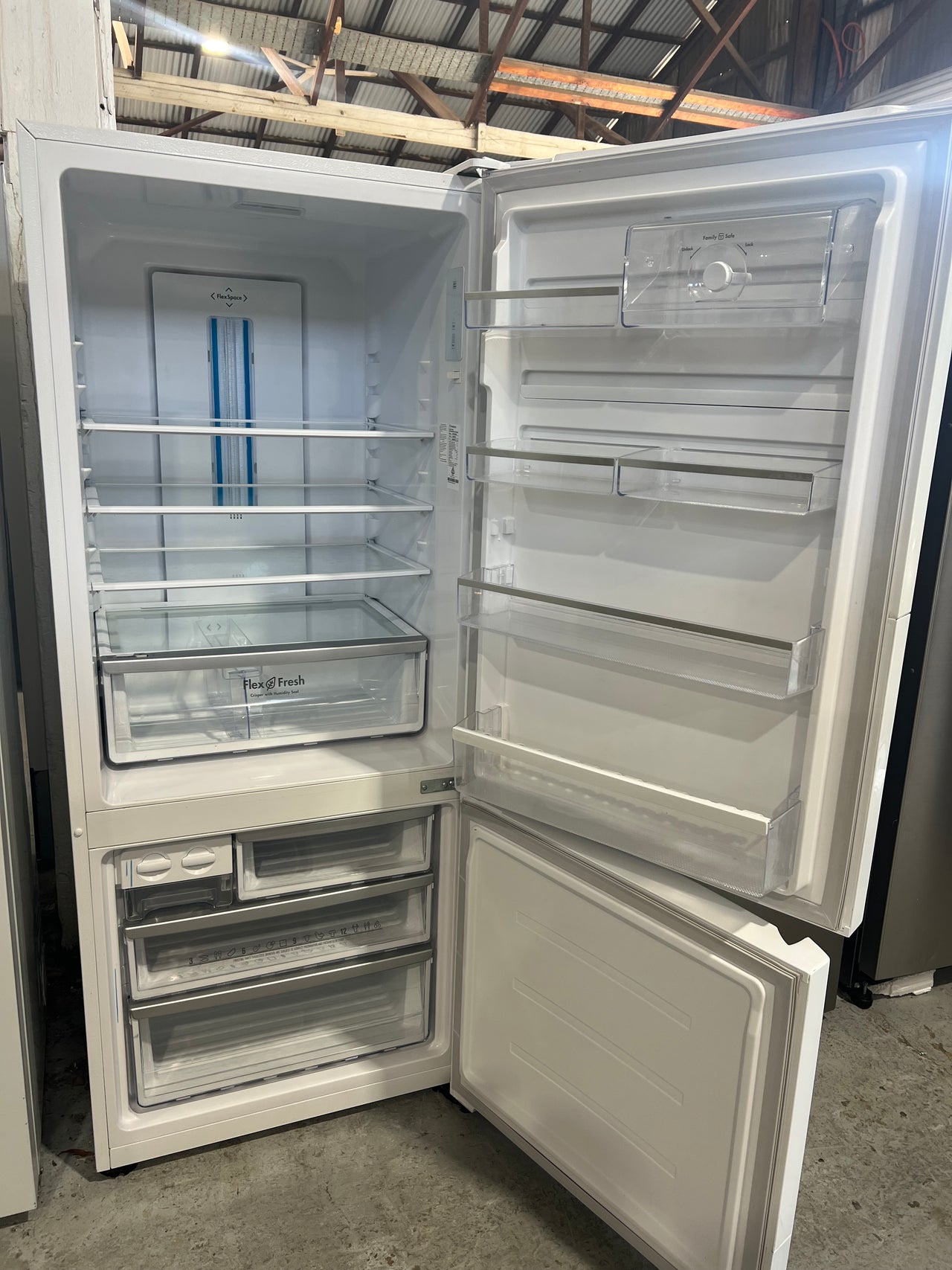 Second hand Westinghouse 453L Bottom Mount Fridge Model: WBE4500WA