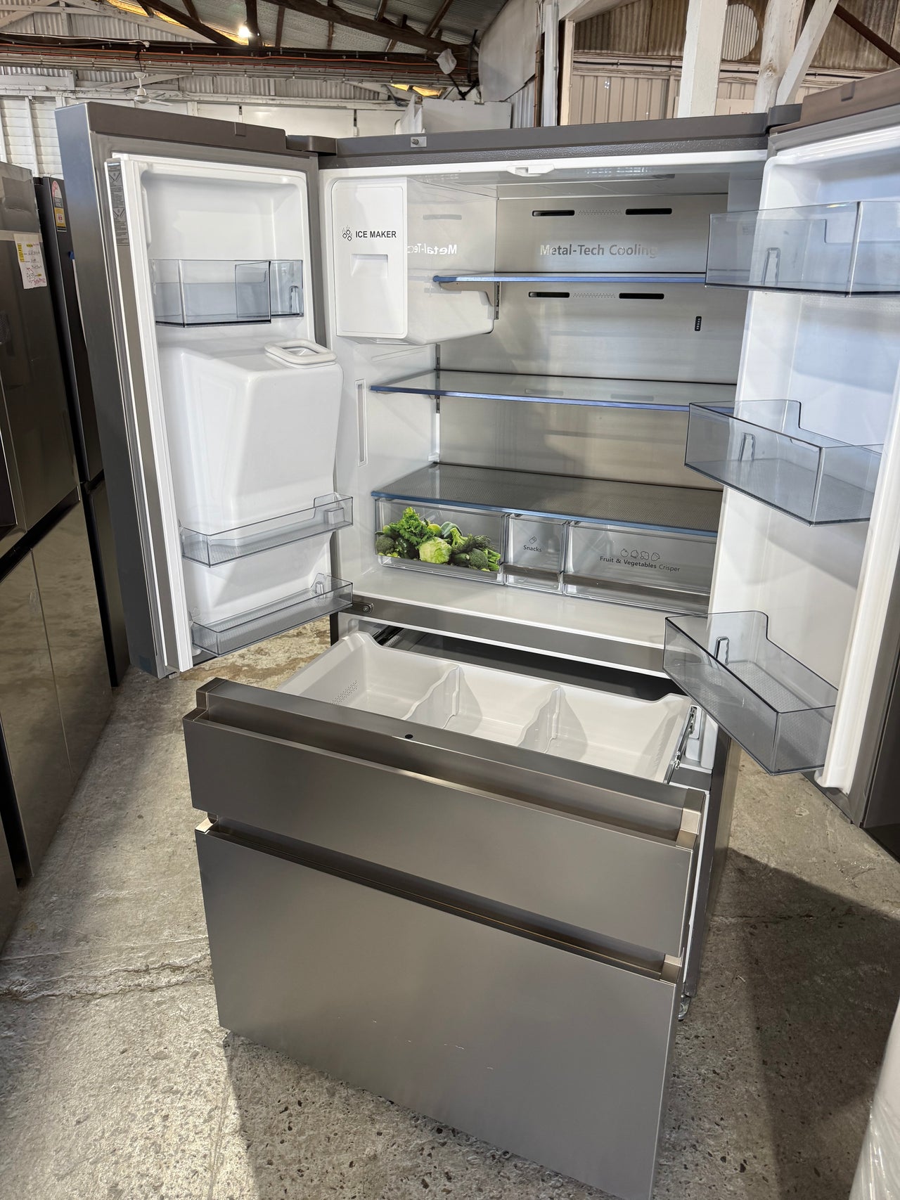 Factory second Hisense 560L PureFlat French Door Refrigerator Model: HRFD560SW