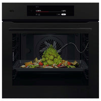 Thumbnail for Factory second AEG 60cm 9000 Series Sense Cook Multifunction Oven - Matte Black NBT9P831AT