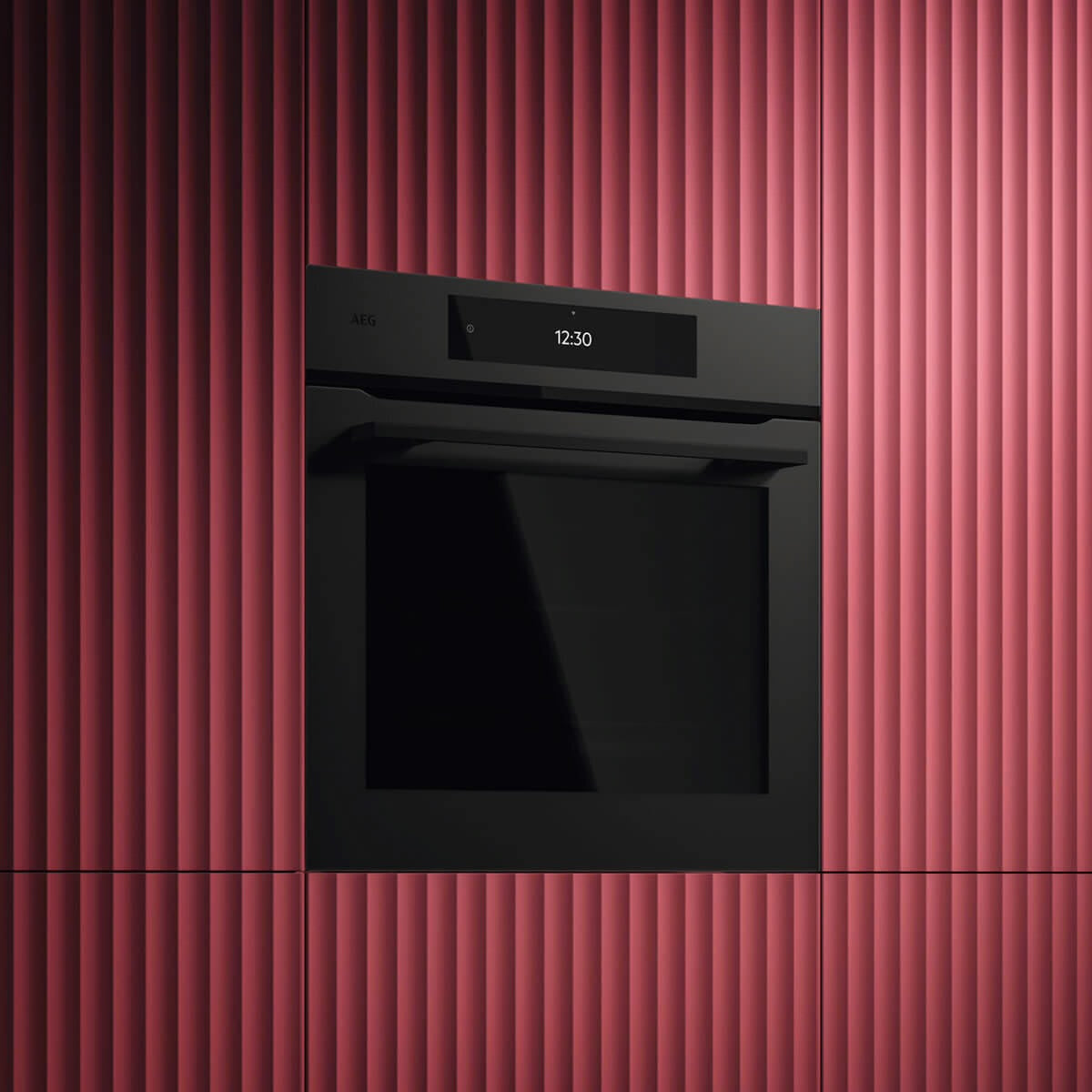 Factory second AEG 60cm 9000 Series Sense Cook Multifunction Oven - Matte Black NBT9P831AT