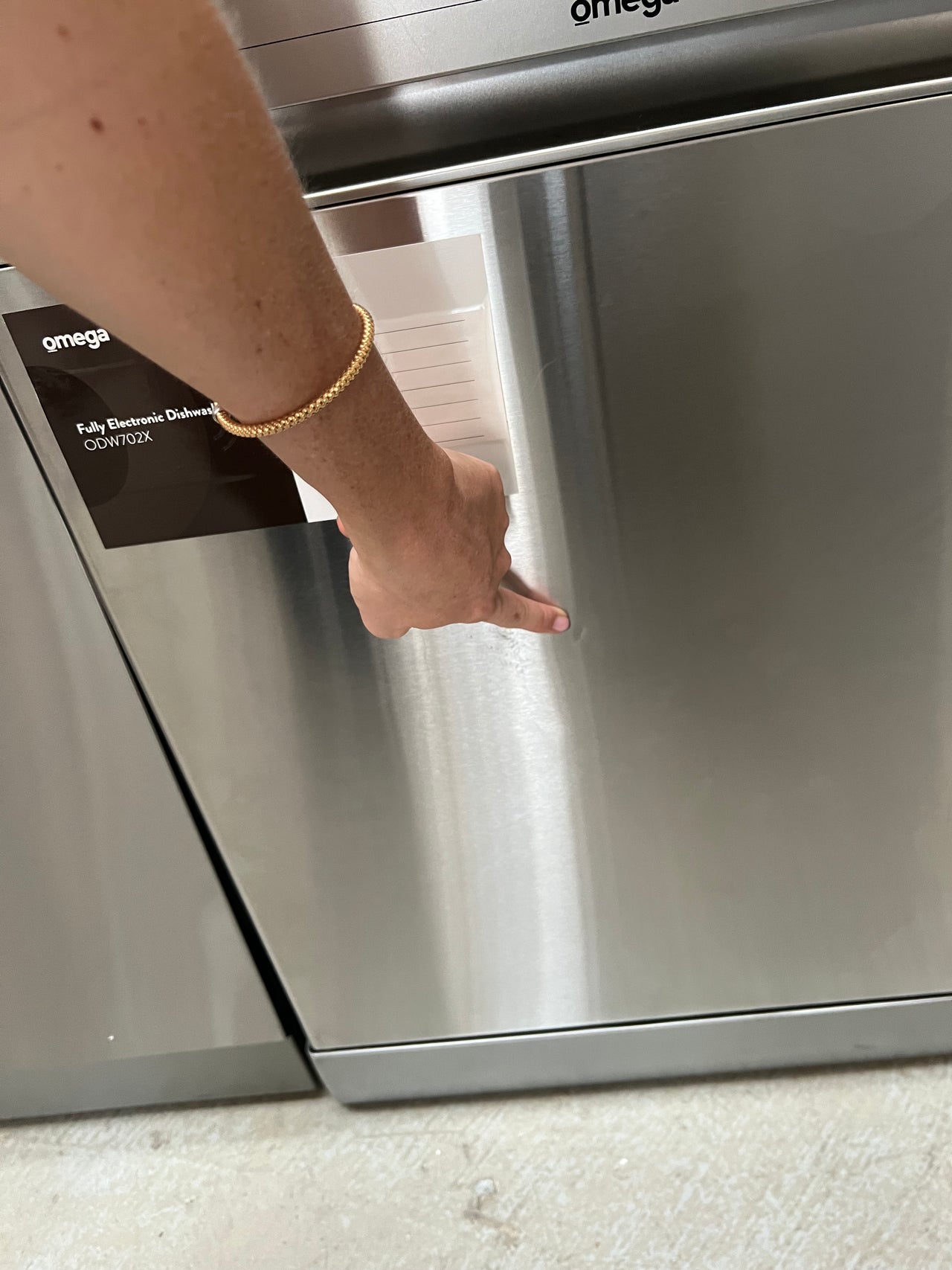 Factory second Omega 60cm stainless steel dishwasher ODW702X Second