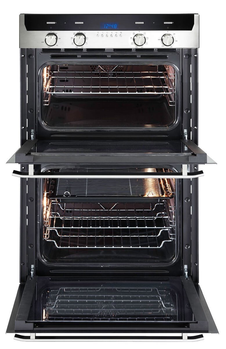 Factory second DeLonghi 60cm Electric Built-In Double Oven DEL6038D - Second Hand Appliances Geebung