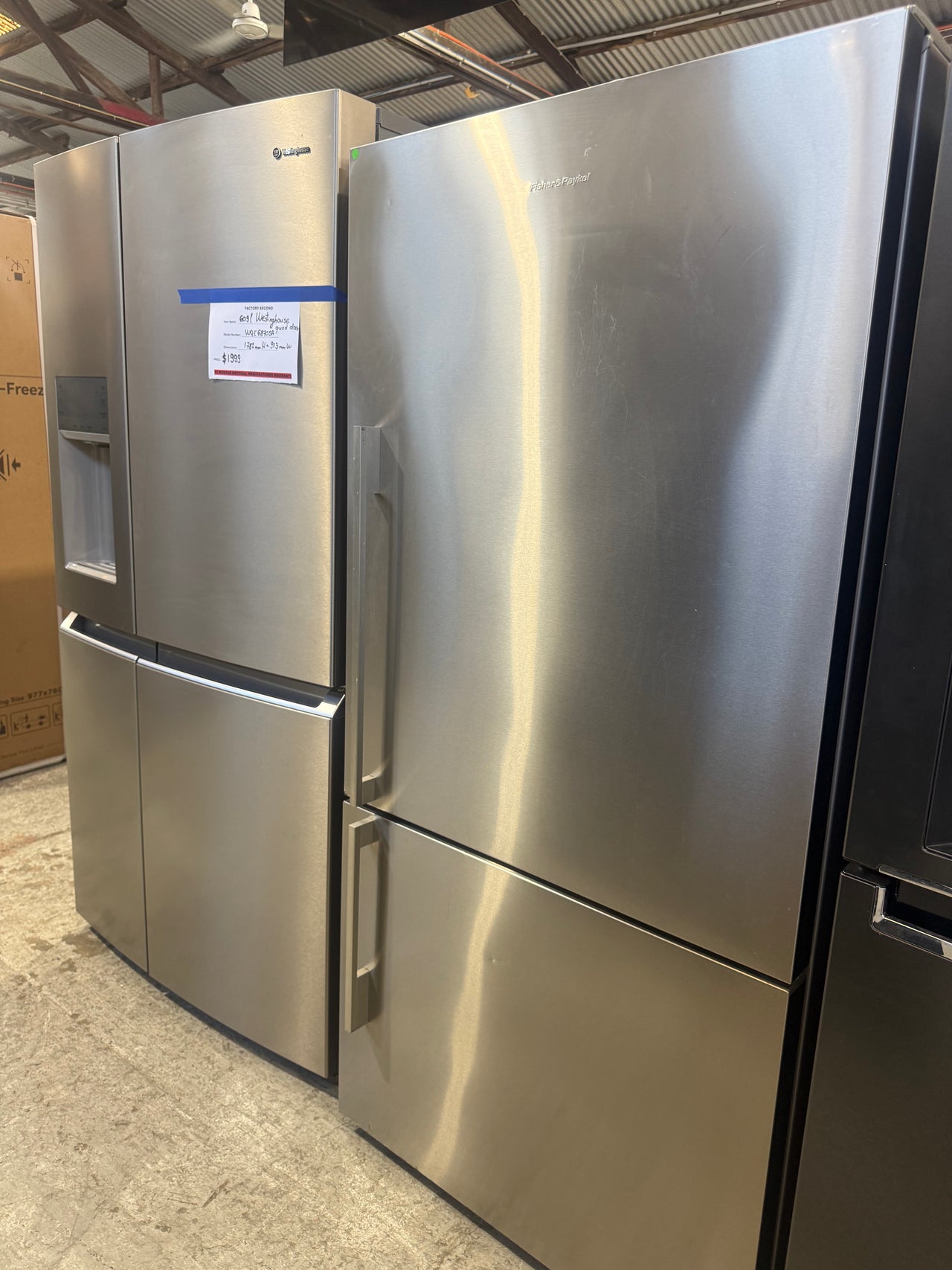 Second hand Fisher & Paykel 519L Bottom Mount Fridge – Stainless Steel (E522B)