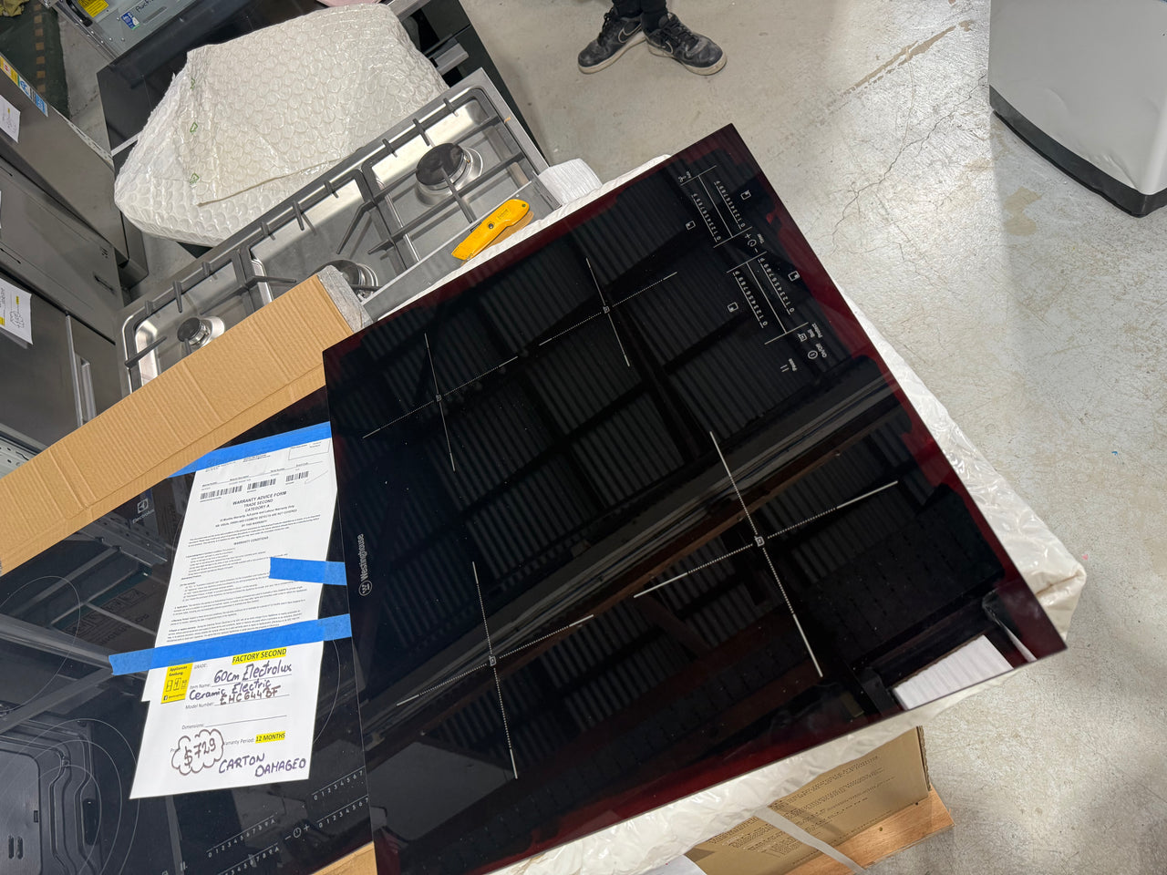 Factory second Westinghouse 60cm 4 Burner Zone Induction cooktop WHI643BE - Second Hand Appliances Geebung