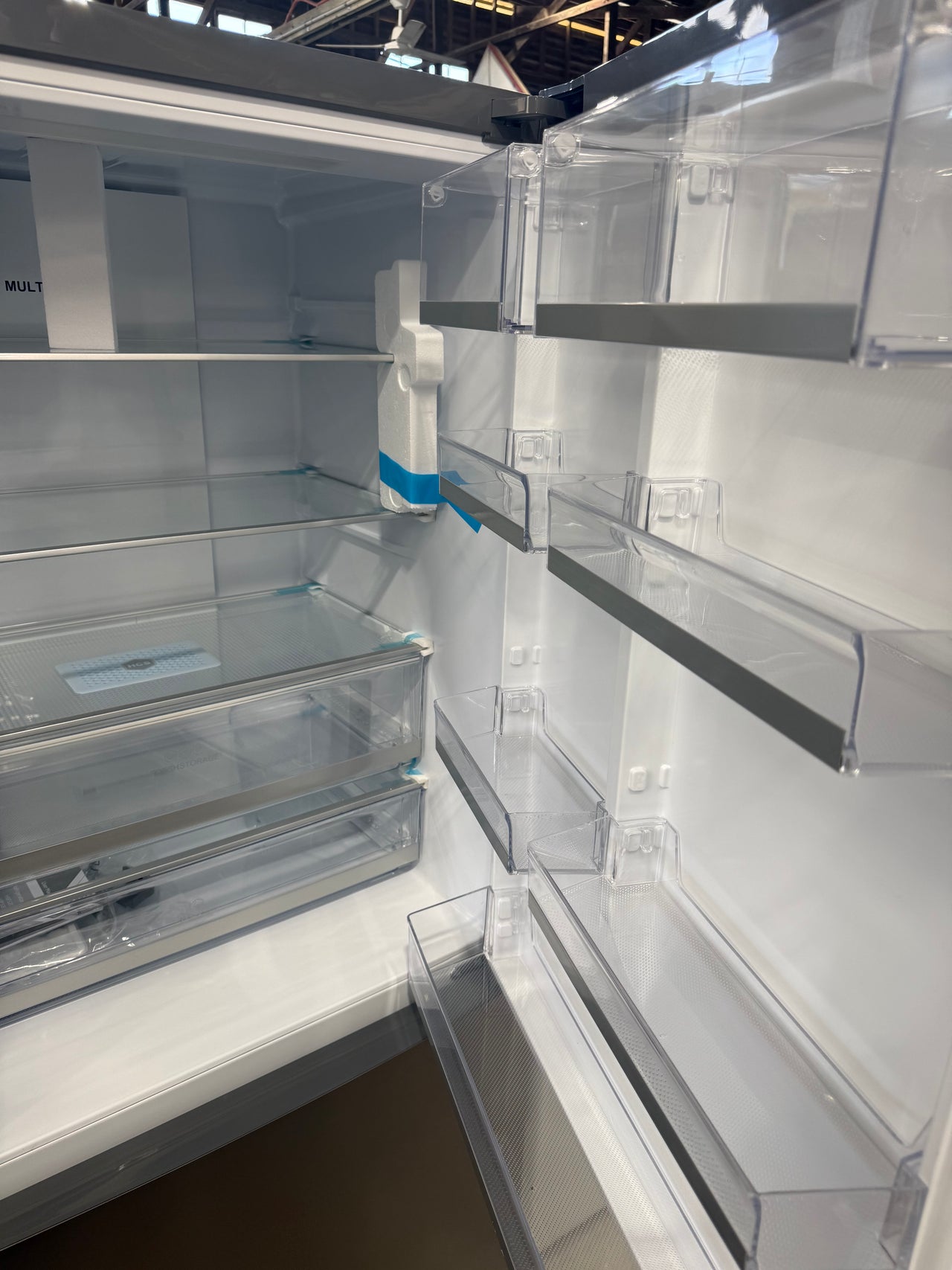 Factory second Haier HRF520BS 493 L Bottom-Mount Refrigerator — Satina Finish - Second Hand Appliances Geebung