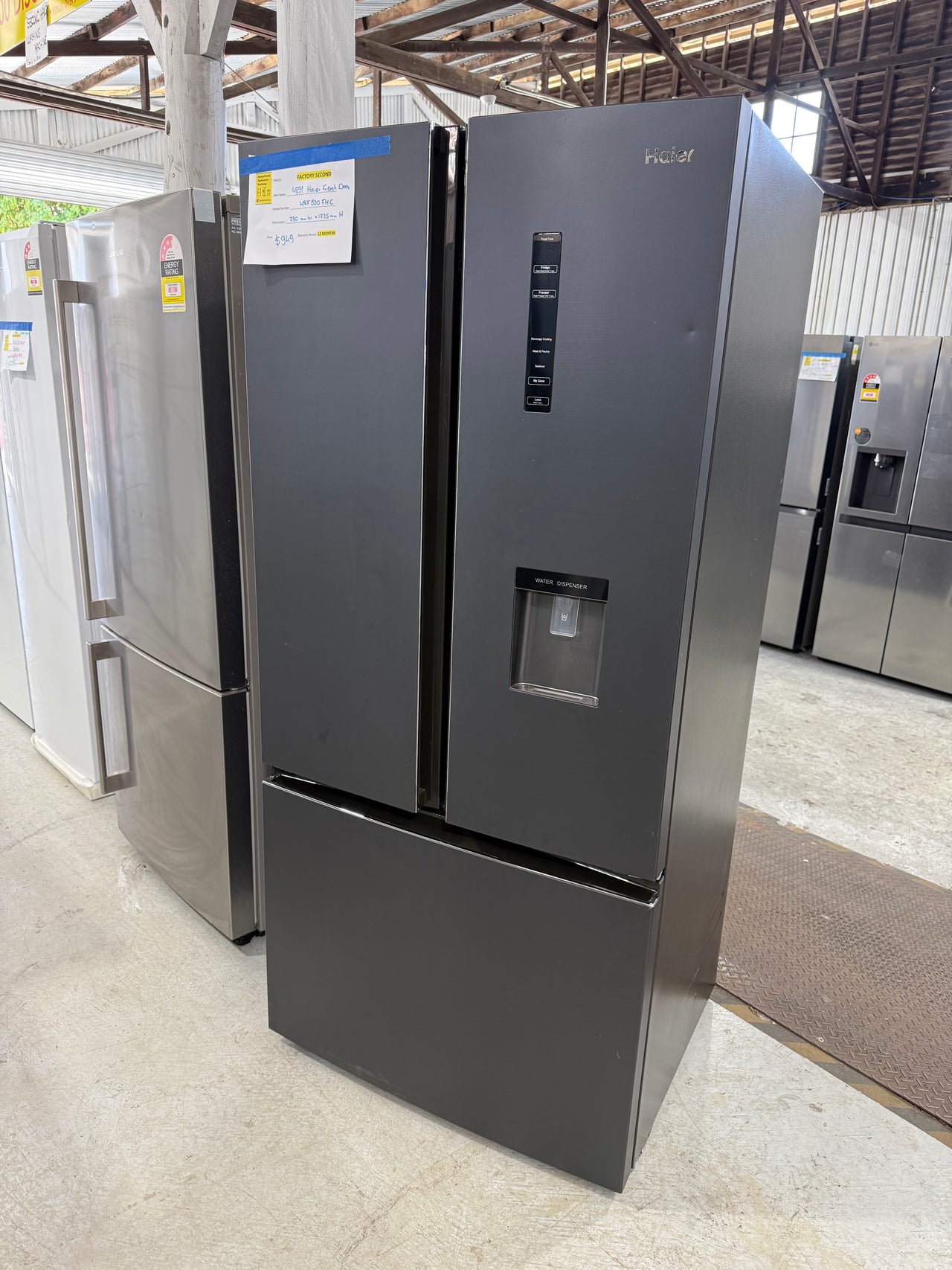Factory second Haier 489L French Door Fridge – HRF520FHC