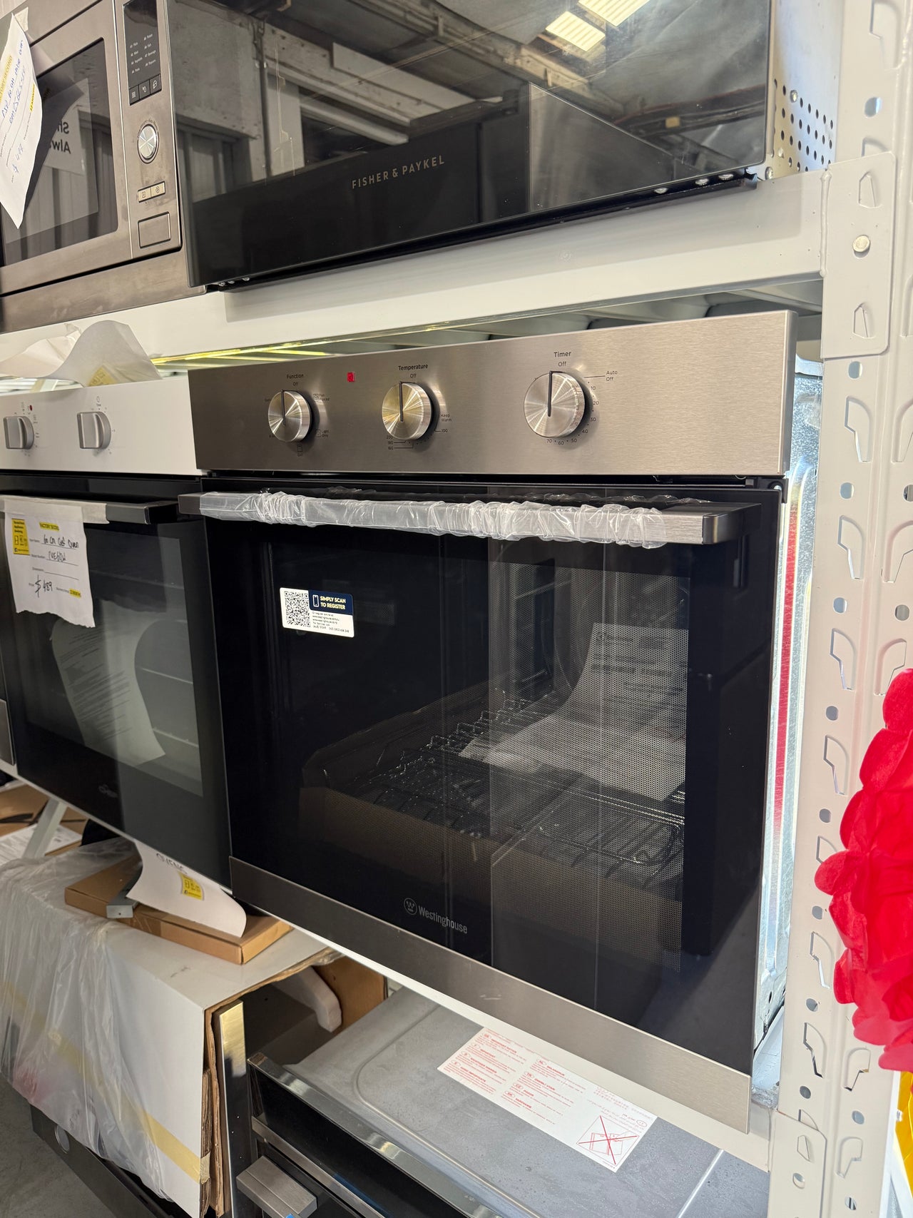 Factory second Westinghouse 60cm Stainless Steel Multi-Function Oven WVE6314SD