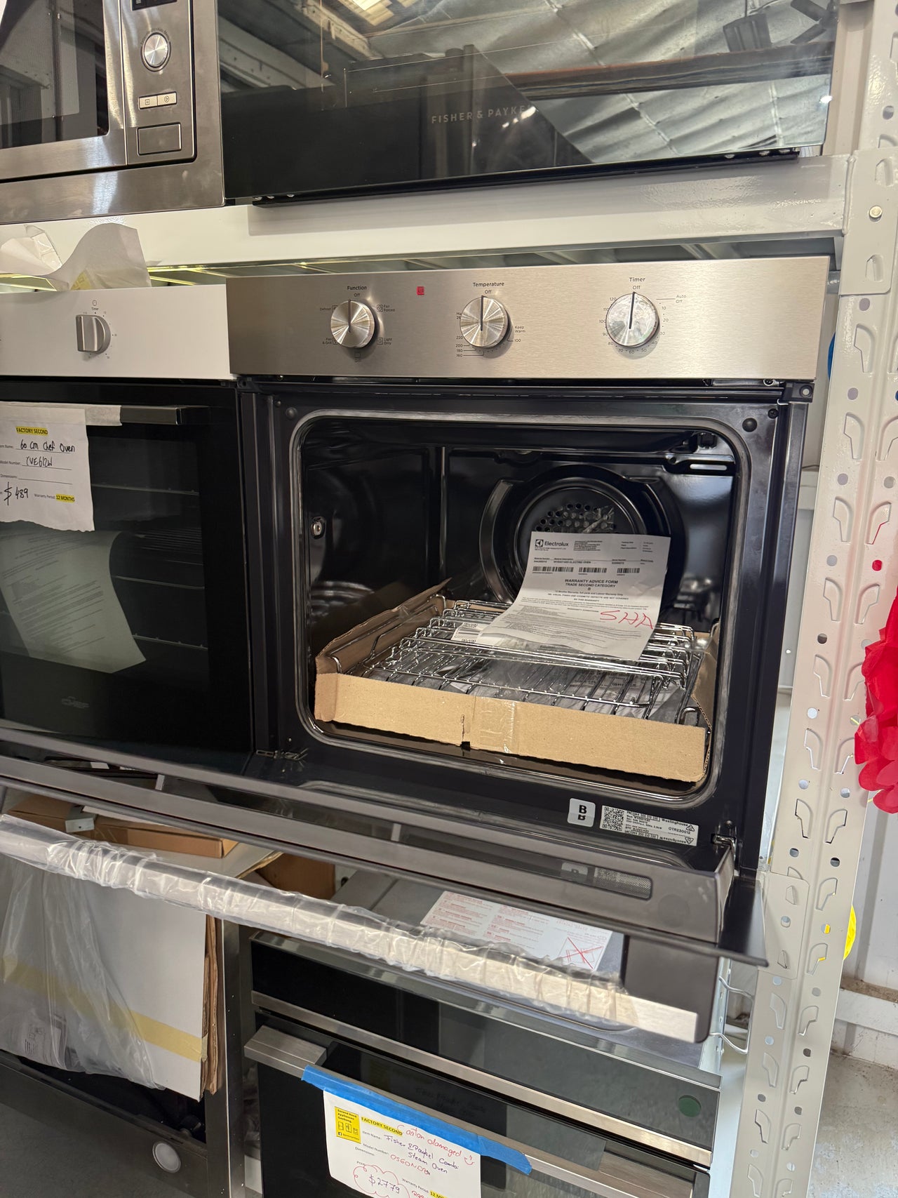 Factory second Westinghouse 60cm Stainless Steel Multi-Function Oven WVE6314SD