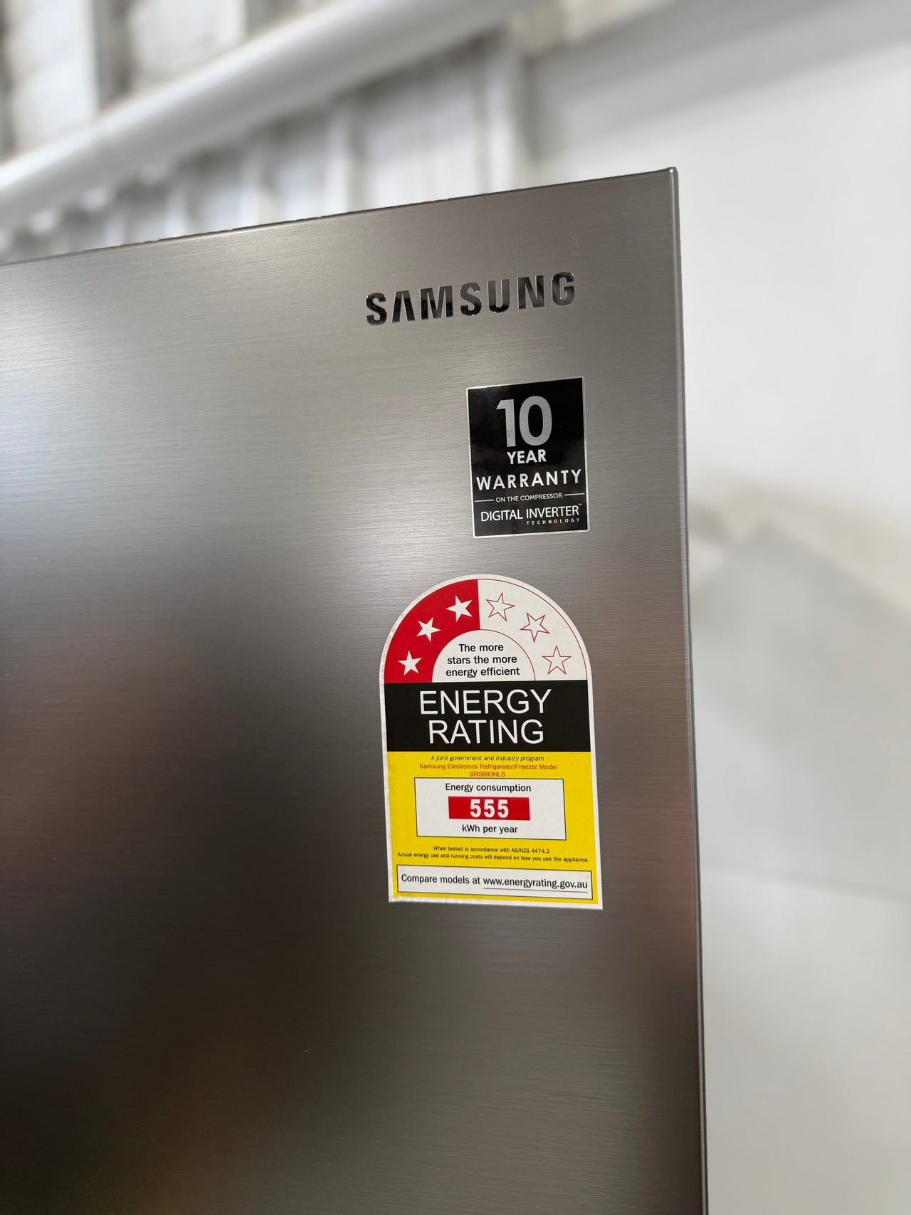 Second hand Samsung SRS693NLS 655-liter side-by-side refrigerator