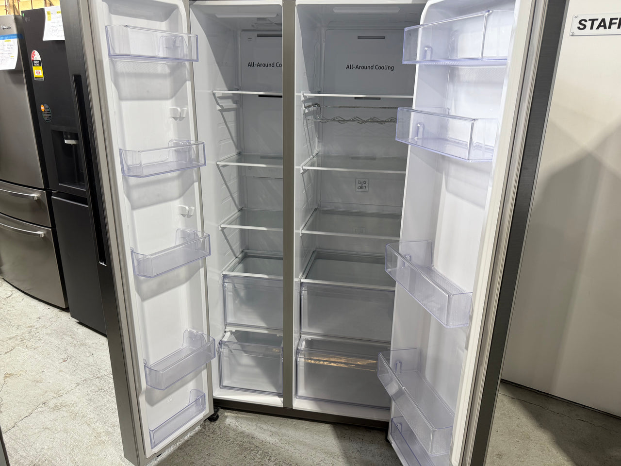 Second hand Samsung SRS693NLS 655-liter side-by-side refrigerator