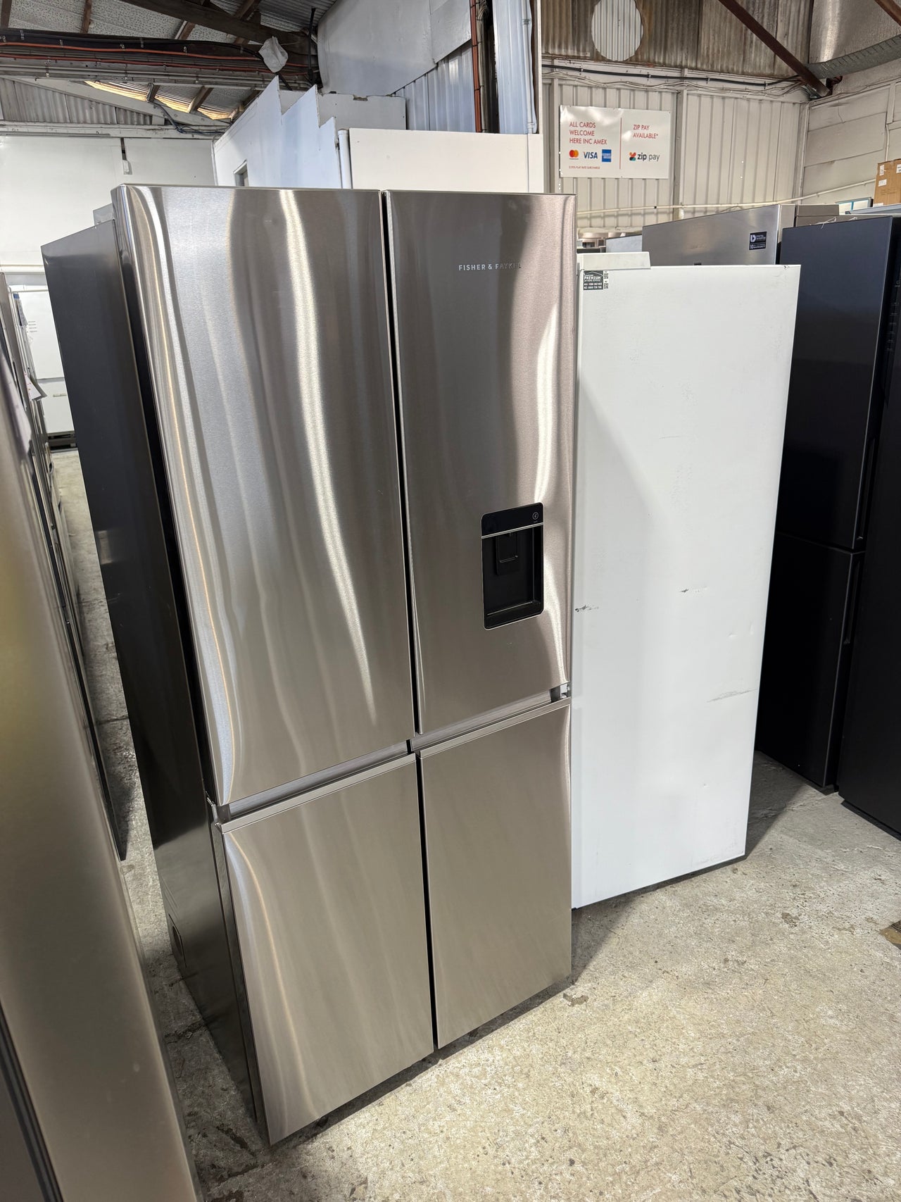 Factory second Fisher & Paykel 498L Quad Door Refrigerator RF500QNUX1
