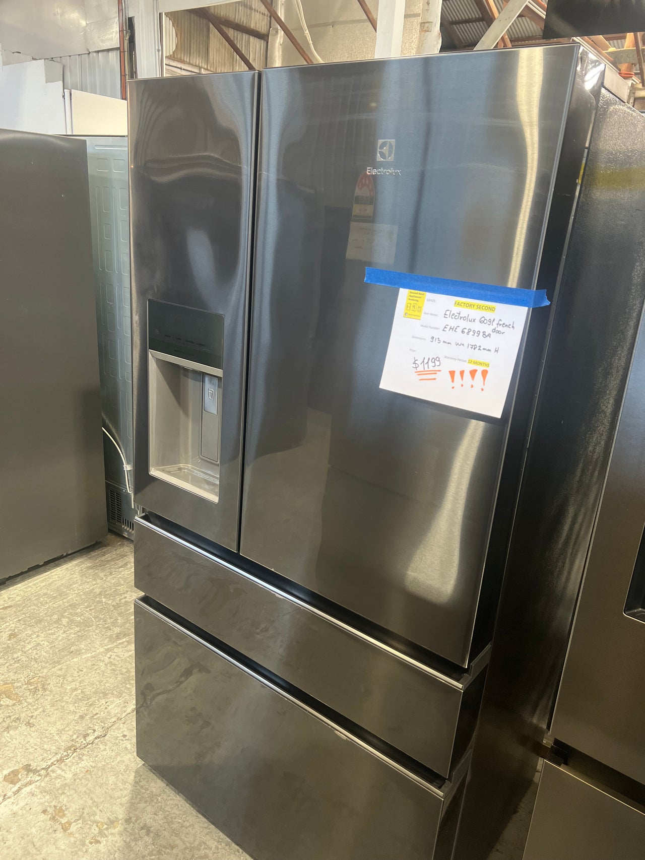 Second hand Electrolux 609L French Door Refrigerator EHE6899BA