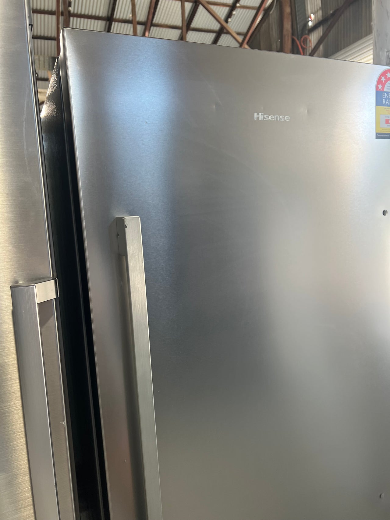 Factory Second Hisense 384L Vertical Hybrid Freezer HRVF384S - Second Hand Appliances Geebung