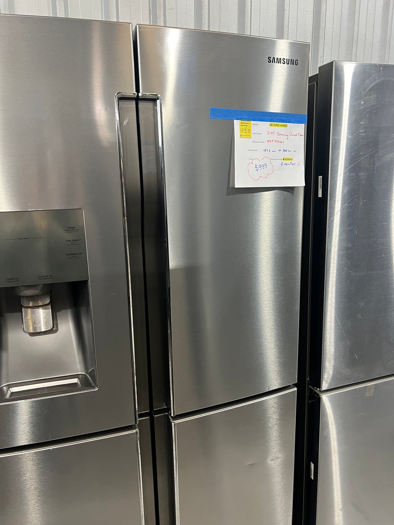 Second hand SAMSUNG 719L FRENCH DOOR FRIDGE SRF719DLS - Second Hand Appliances Geebung