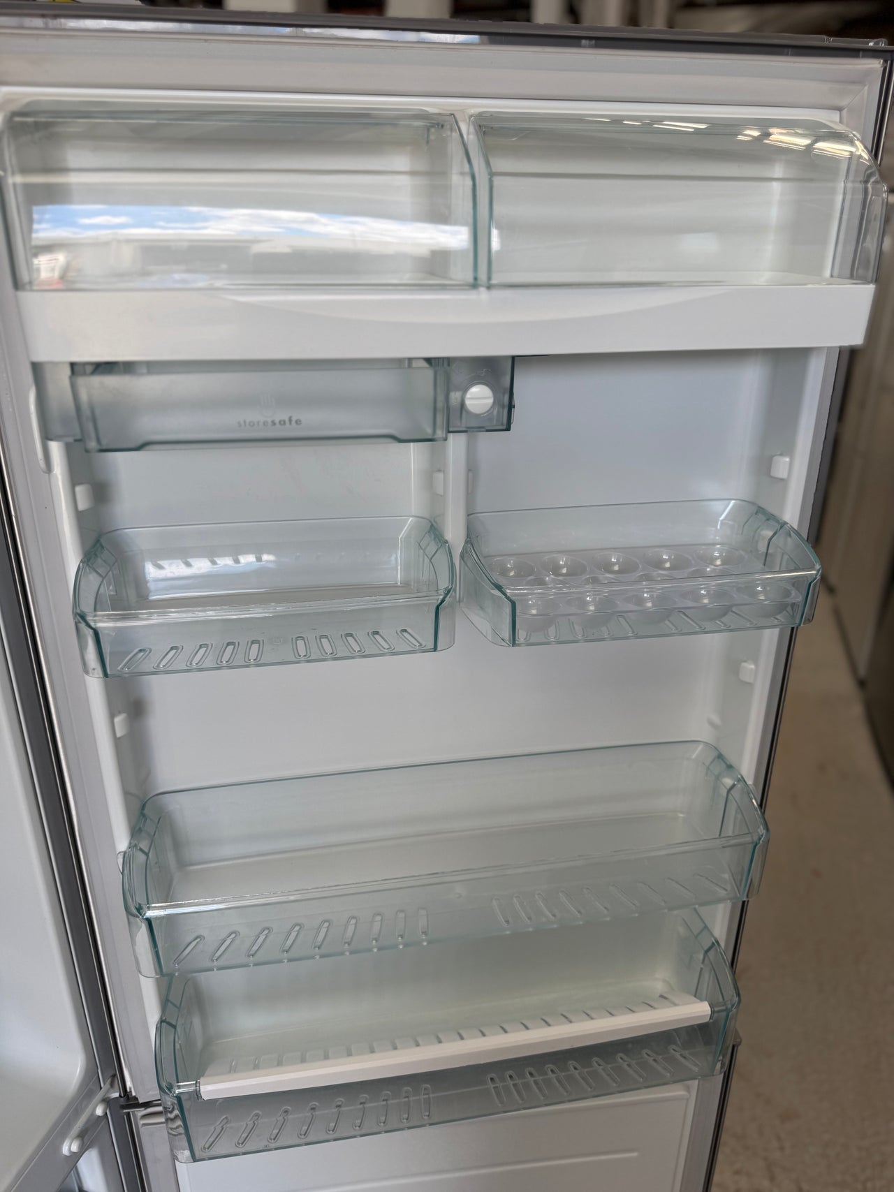 Second hand Westinghouse WBM4300WBR 430-litre bottom mount refrigerator