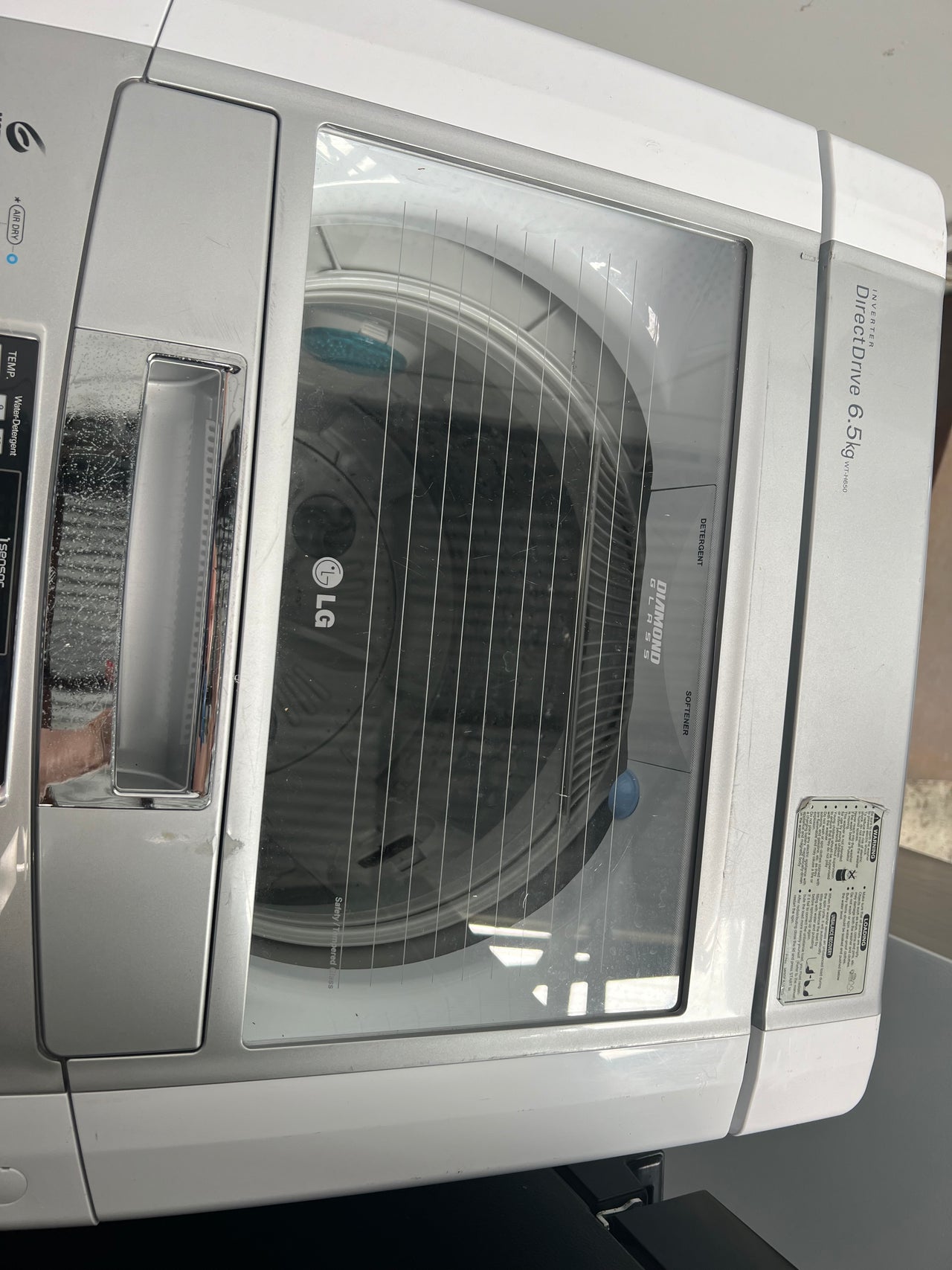 Second hand 6.5kg Top Load LG Washing Machine WTH650