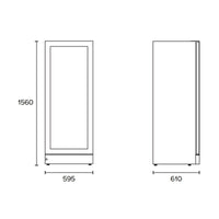 Thumbnail for Factory second Vintec 148 Bottle Wine Storage Cabinet VWM148SBA-L(NAT)