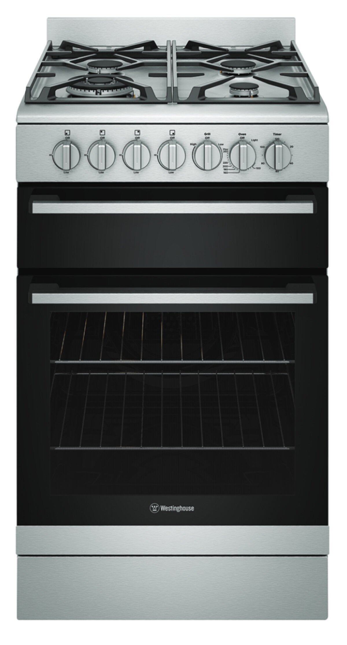 Factory second Westinghouse WFE512SC 54 cm Dual Fuel Freestanding Cooker – Stainless Steel