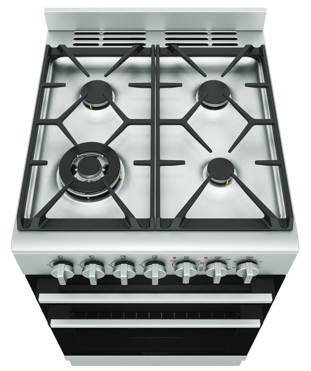 Factory second Westinghouse WFE512SC 54 cm Dual Fuel Freestanding Cooker – Stainless Steel
