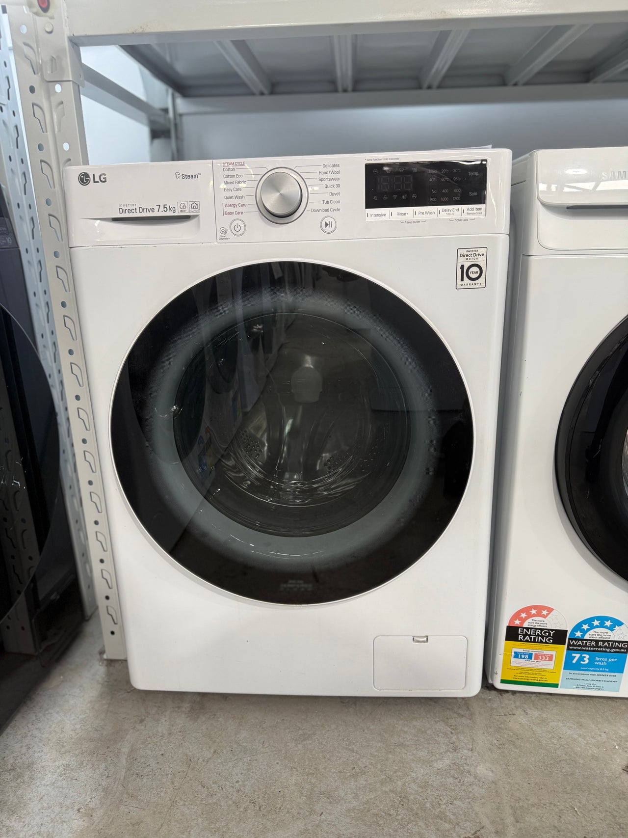 Second hand LG 7.5kg Front Load Washing Machine WV5-1275W