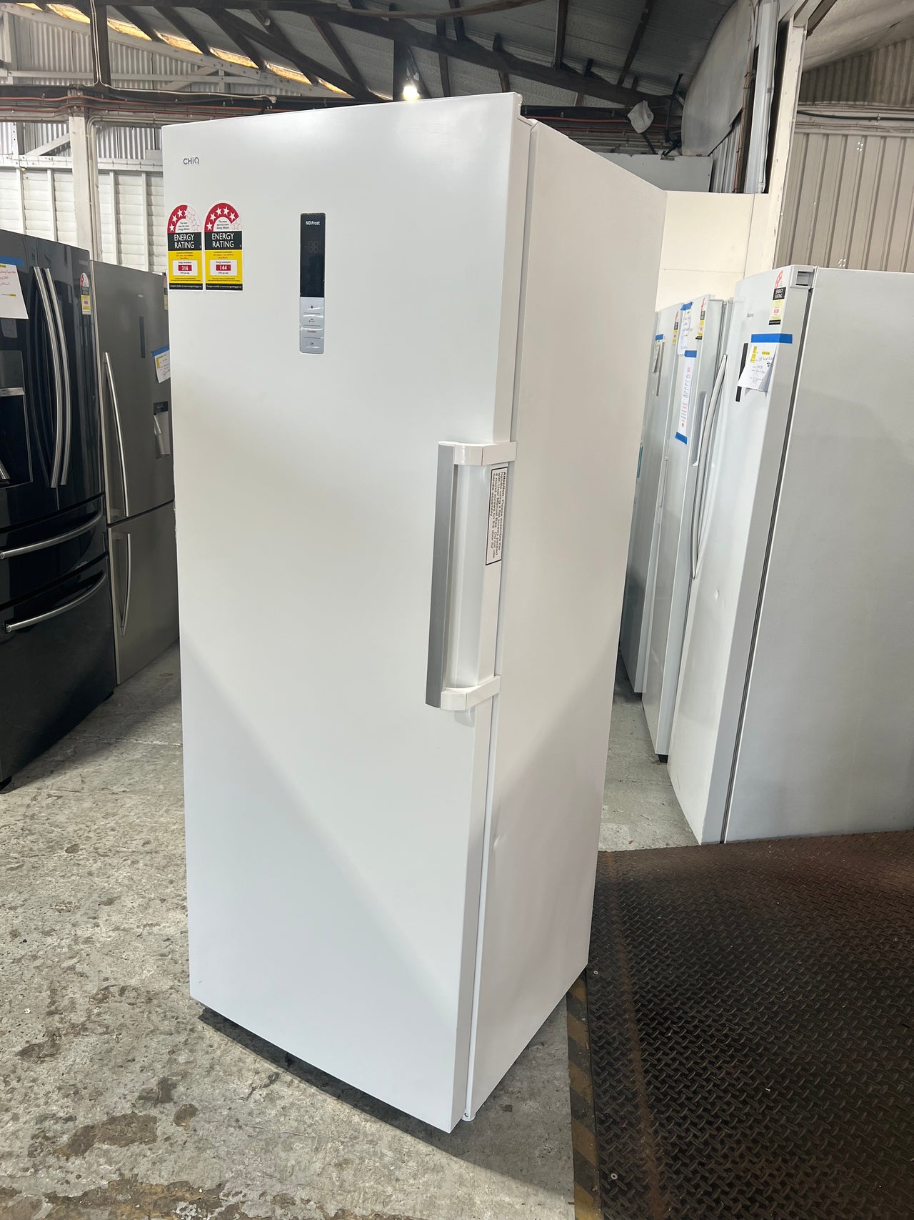 Factory second CHiQ 380L Vertical Hybrid Freezer  model: CSH380NWL - Second Hand Appliances Geebung