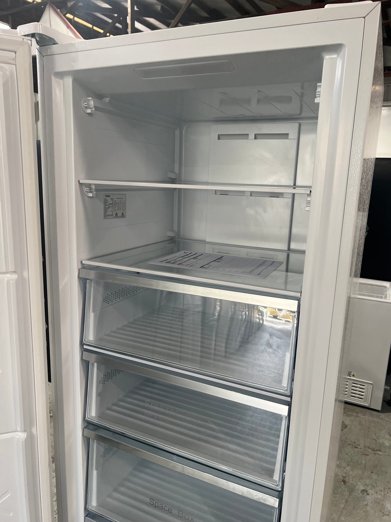 Factory second CHiQ 380L Vertical Hybrid Freezer  model: CSH380NWL - Second Hand Appliances Geebung